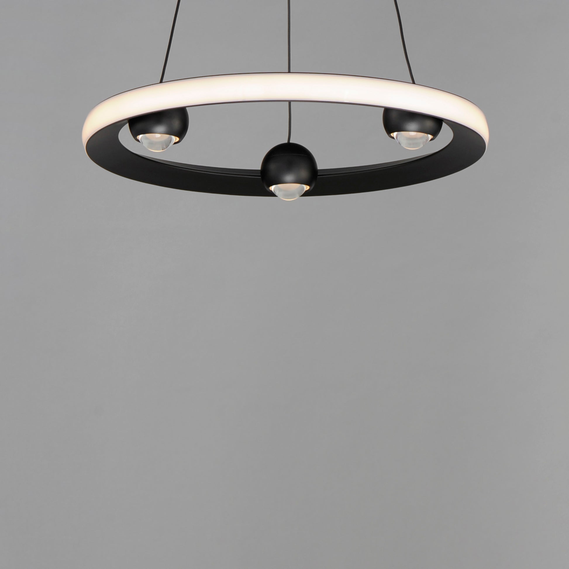 Nodes 18" LED Pendant CCT Select Black by ET2