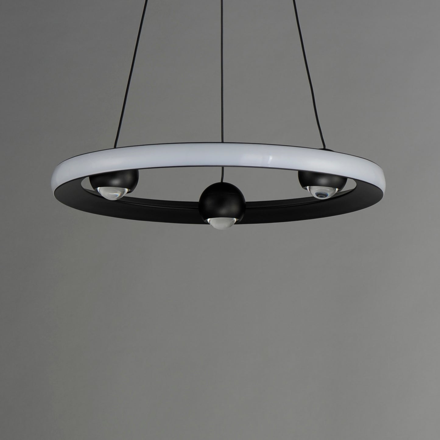 Nodes 18" LED Pendant CCT Select Black by ET2