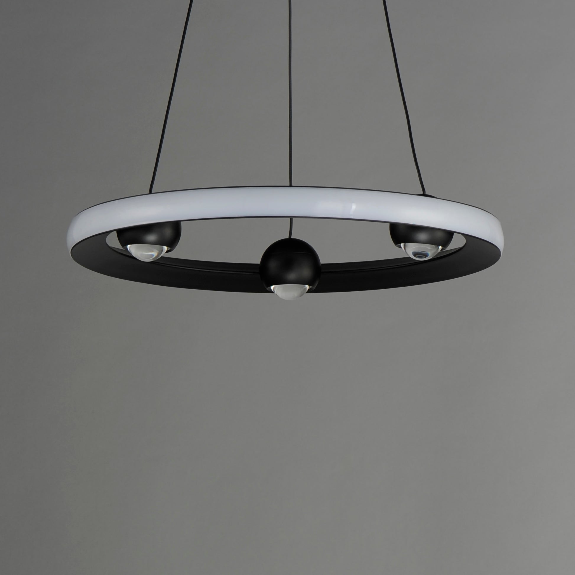 Nodes 18" LED Pendant CCT Select Black by ET2