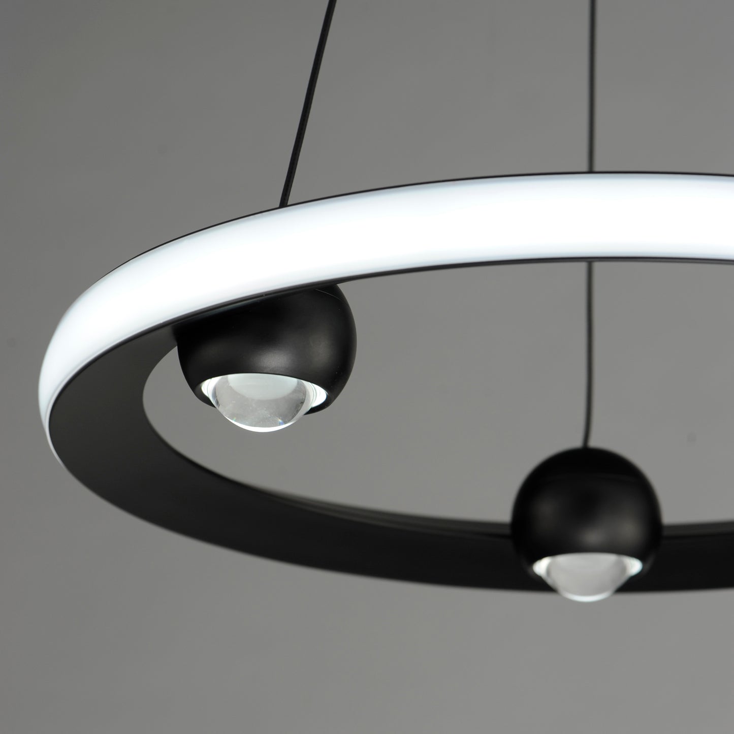 Nodes 18" LED Pendant CCT Select Black by ET2