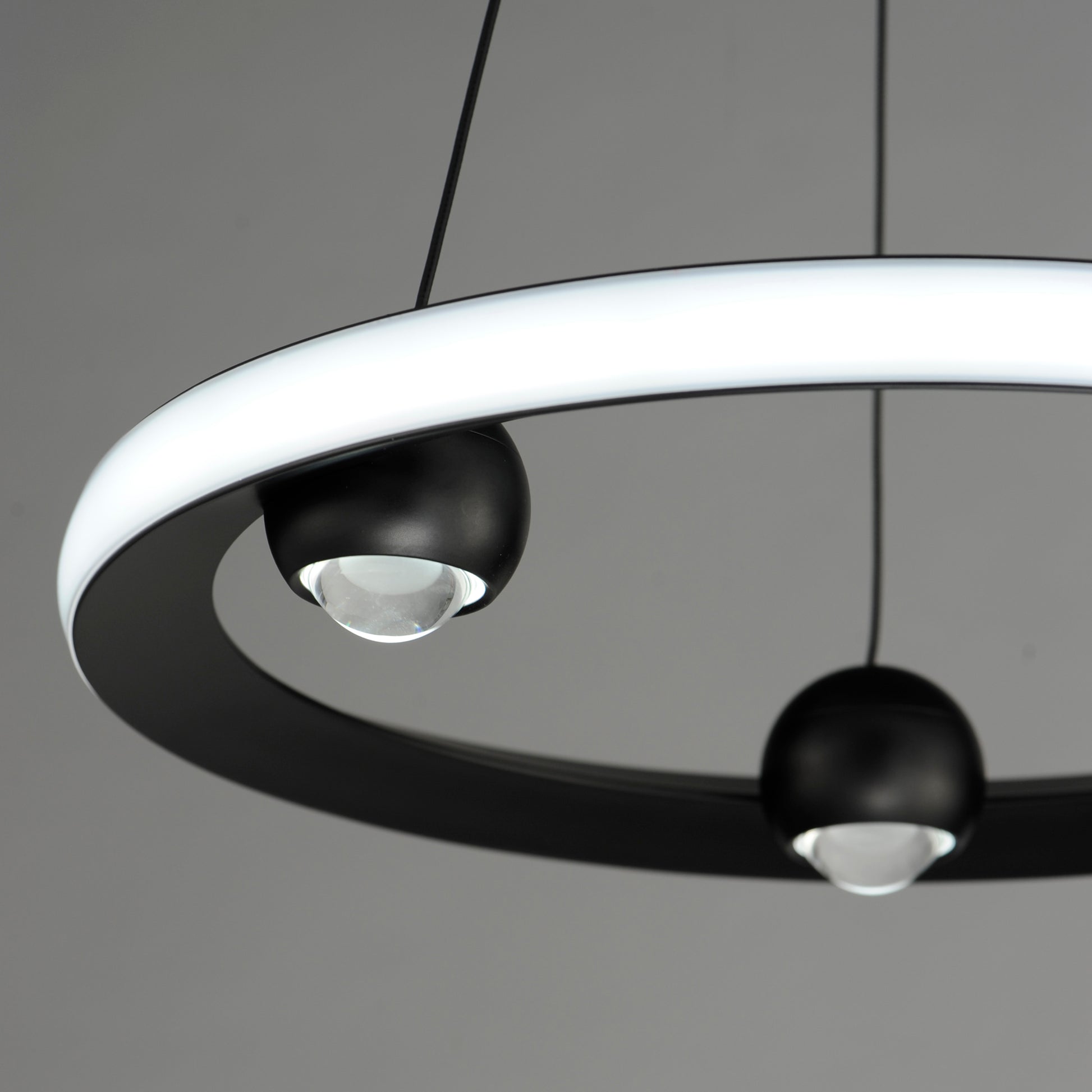 Nodes 18" LED Pendant CCT Select Black by ET2