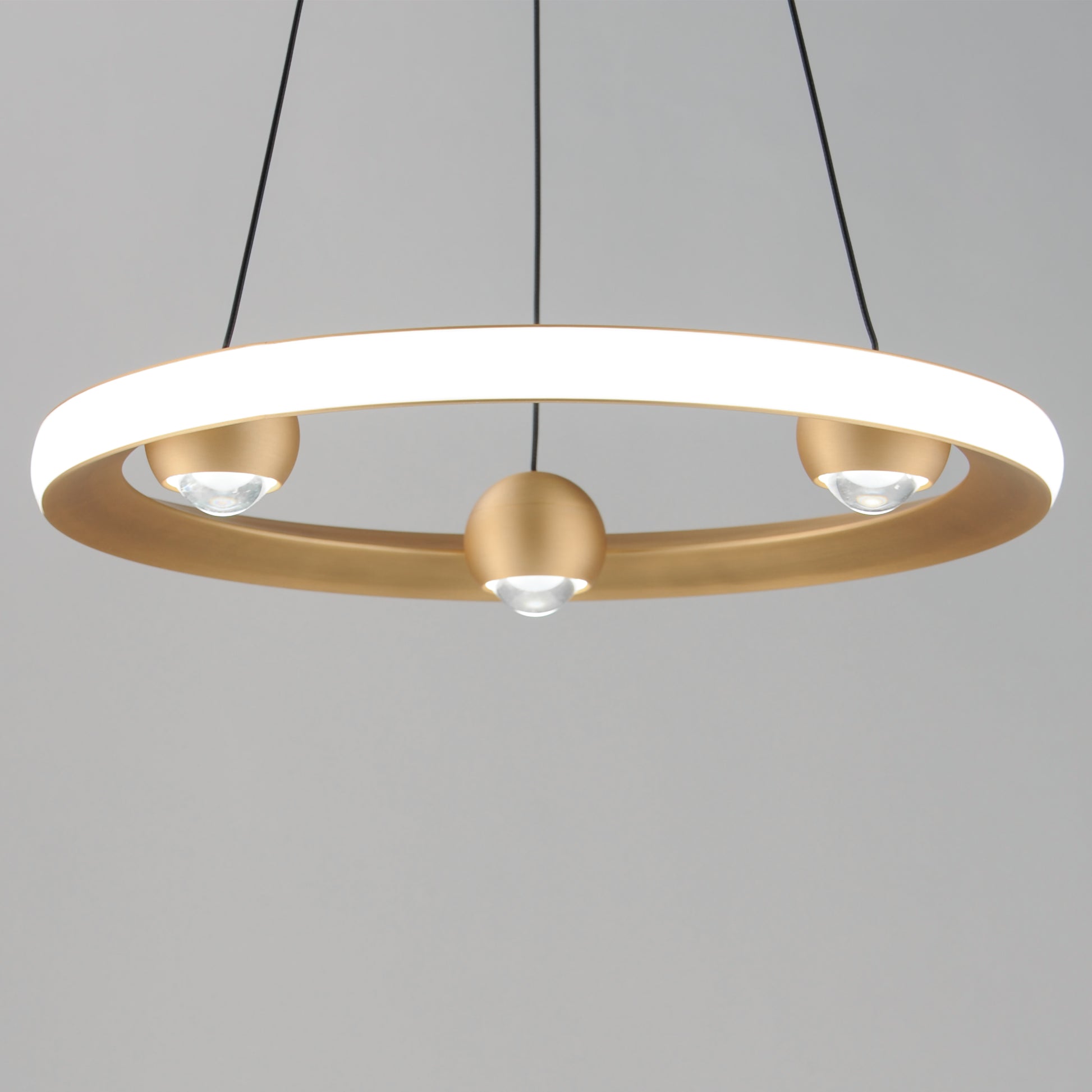 Nodes 18" LED Pendant CCT Select Gold by ET2