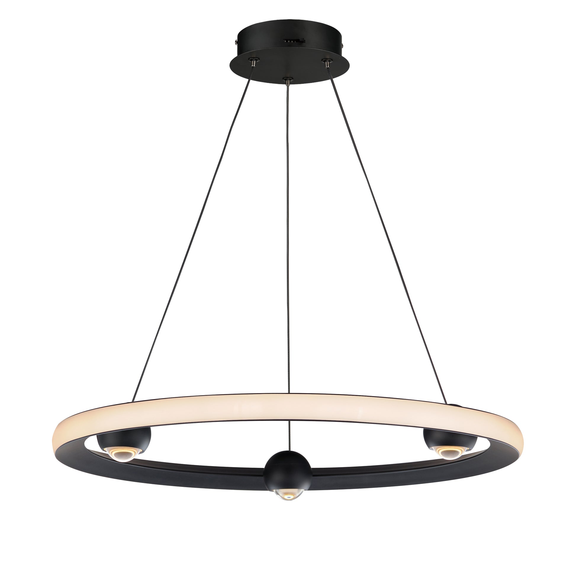 Nodes 24" LED Pendant CCT Select Black by ET2