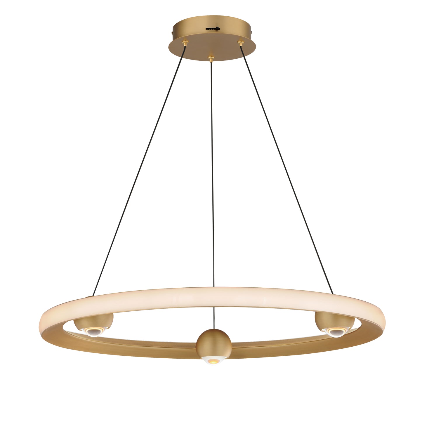 Nodes 24" LED Pendant CCT Select Gold by ET2