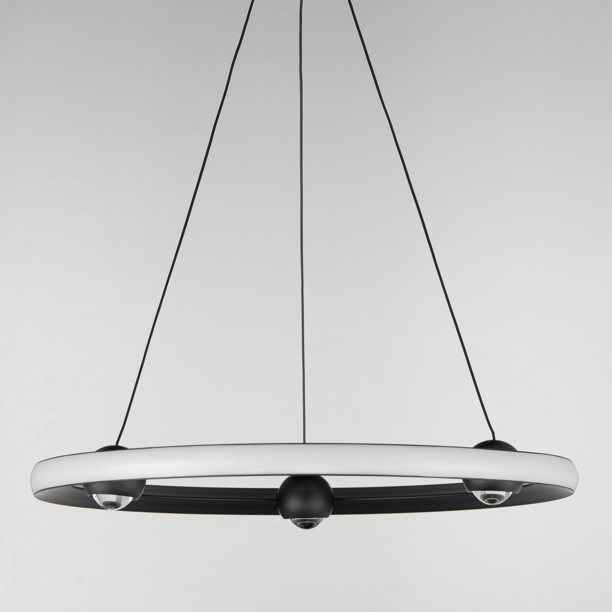 Nodes 24" LED Pendant CCT Select Black by ET2