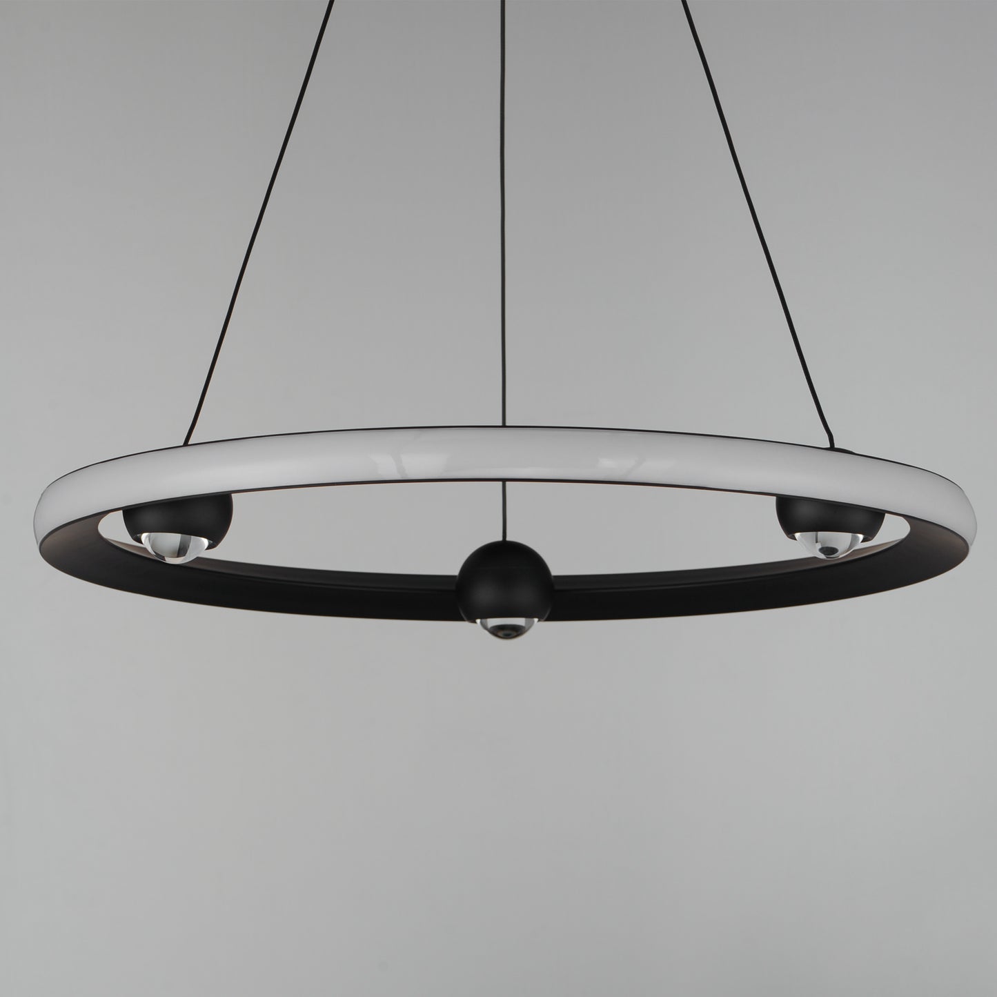 Nodes 24" LED Pendant CCT Select Black by ET2