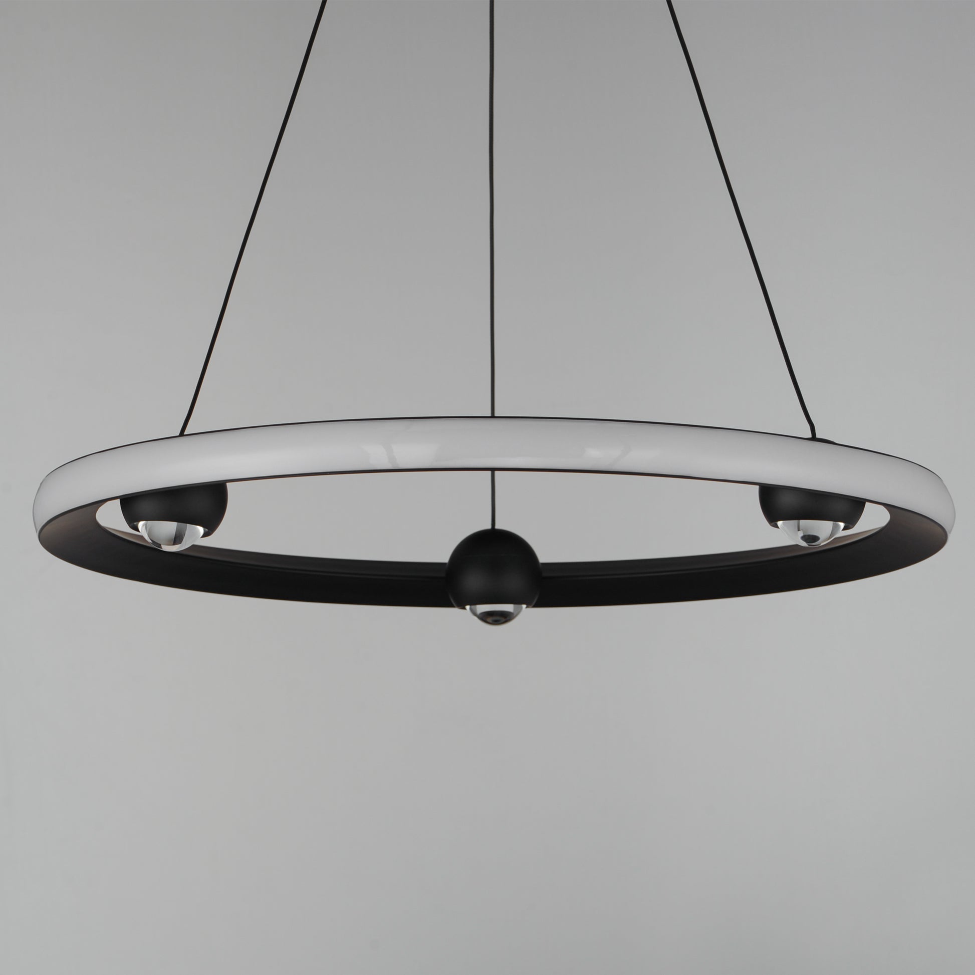Nodes 24" LED Pendant CCT Select Black by ET2
