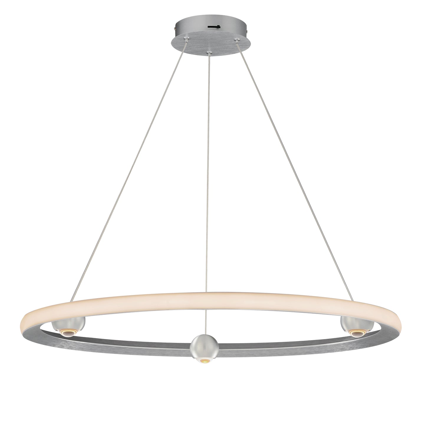 Nodes 32" LED Pendant CCT Select Brushed Aluminum by ET2