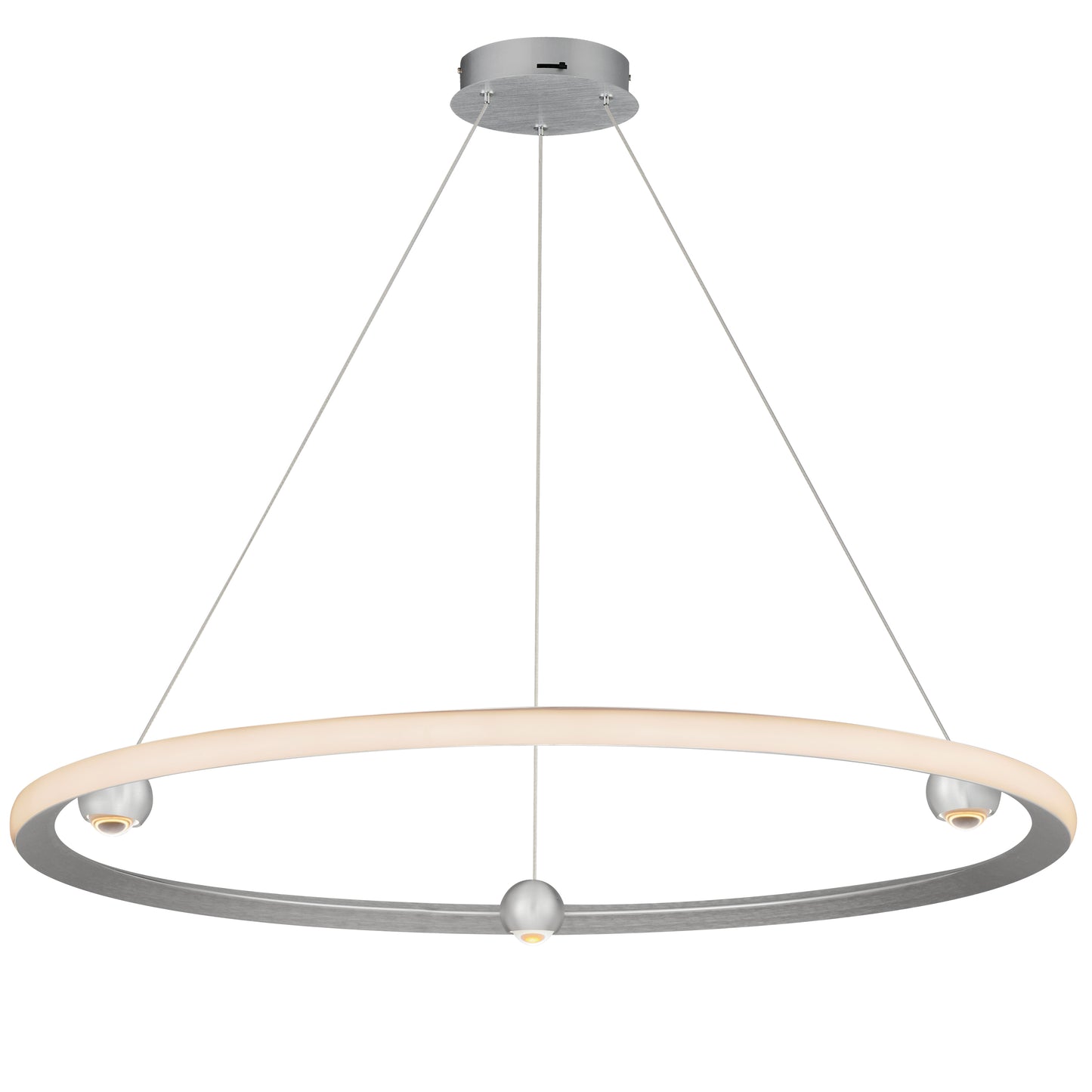 Nodes 40" LED Pendant CCT Select Brushed Aluminum by ET2