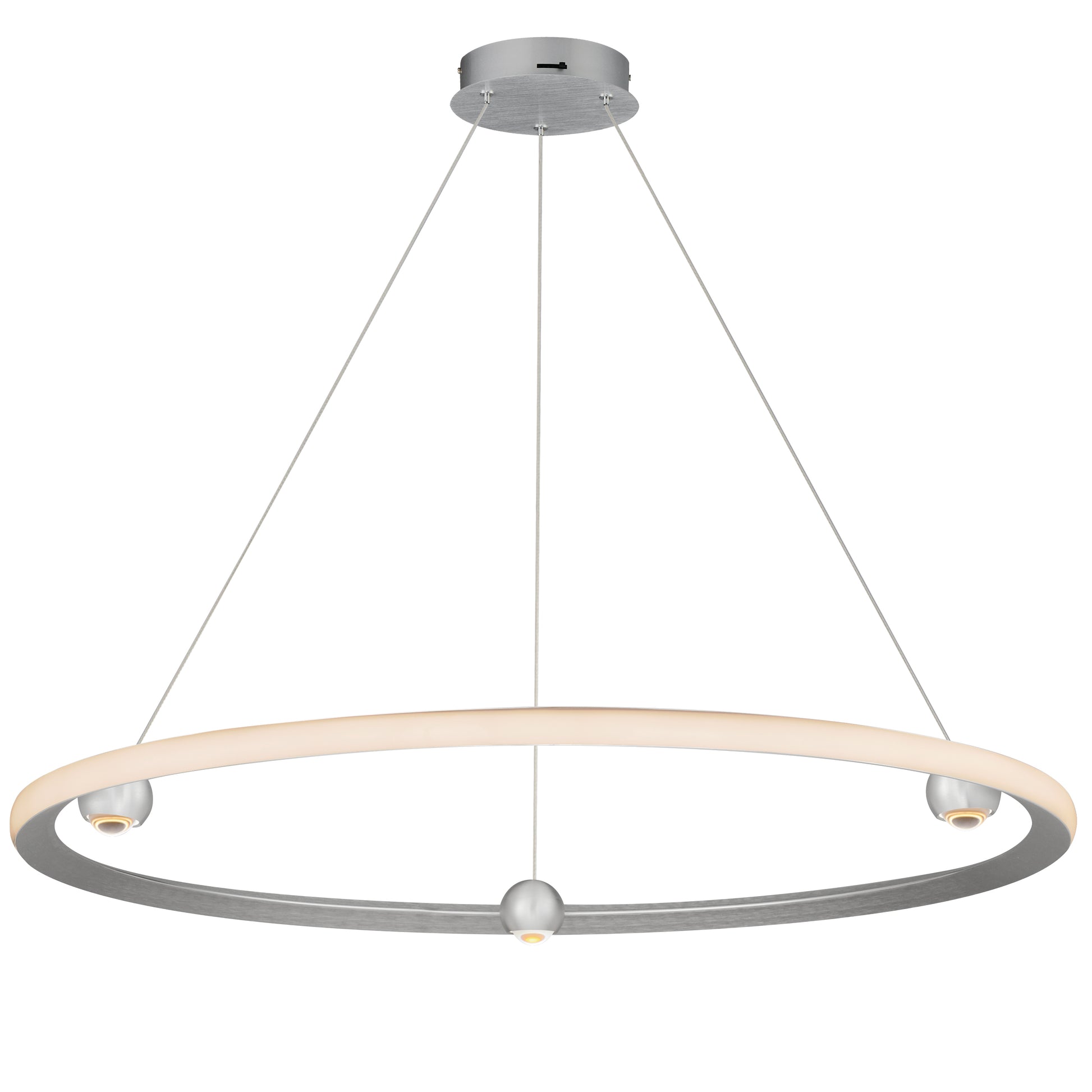 Nodes 40" LED Pendant CCT Select Brushed Aluminum by ET2