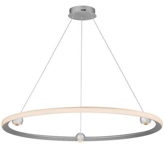 Nodes 40" LED Pendant CCT Select Brushed Aluminum by ET2