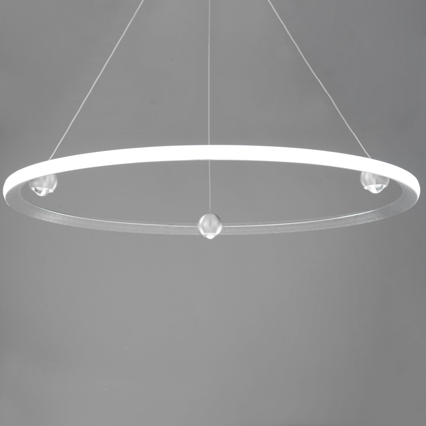 Nodes 40" LED Pendant CCT Select Brushed Aluminum by ET2