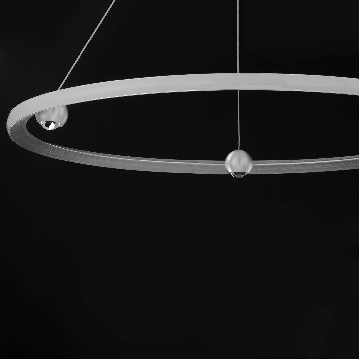 Nodes 40" LED Pendant CCT Select Brushed Aluminum by ET2