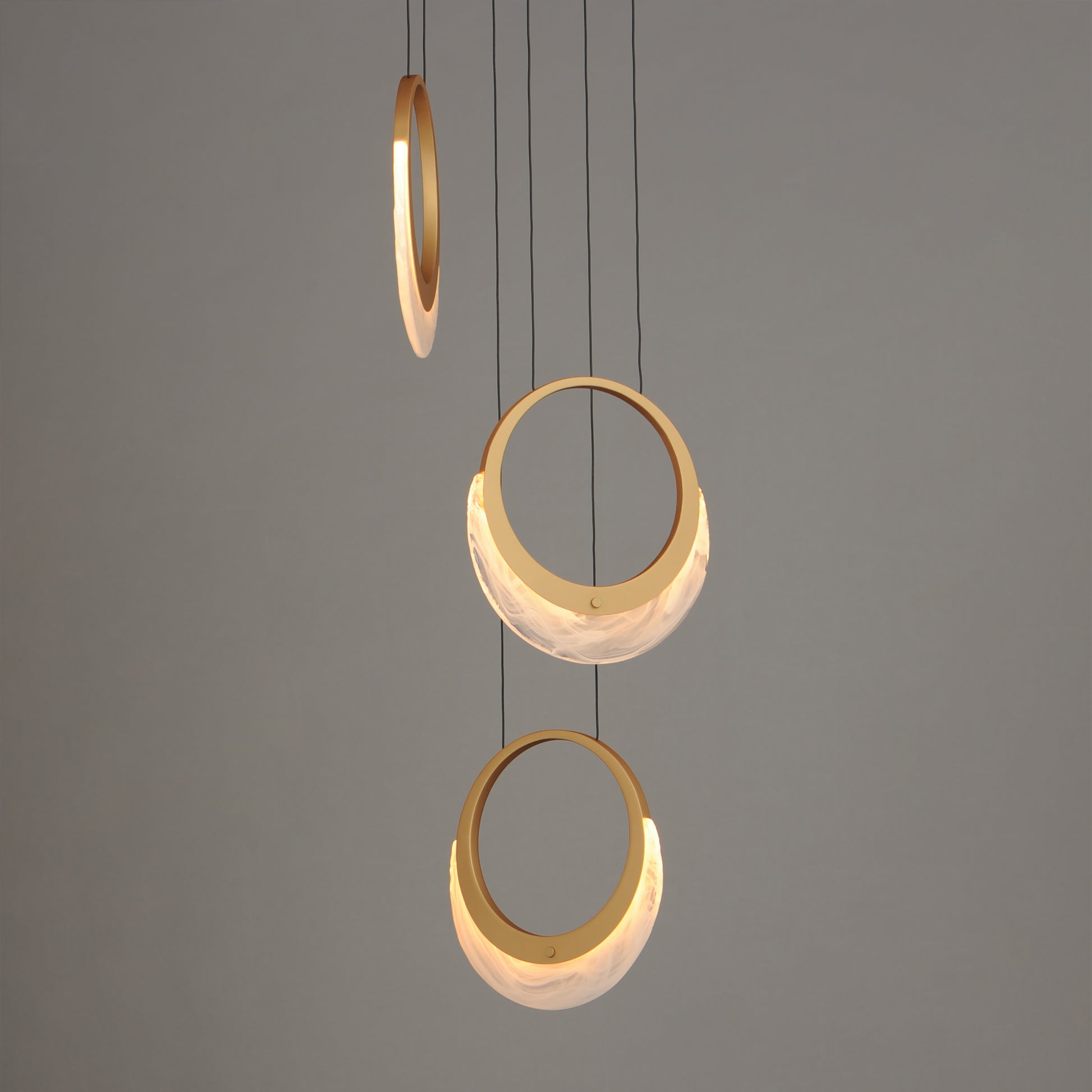 Lyra 3-Light LED Pendant Gold by ET2