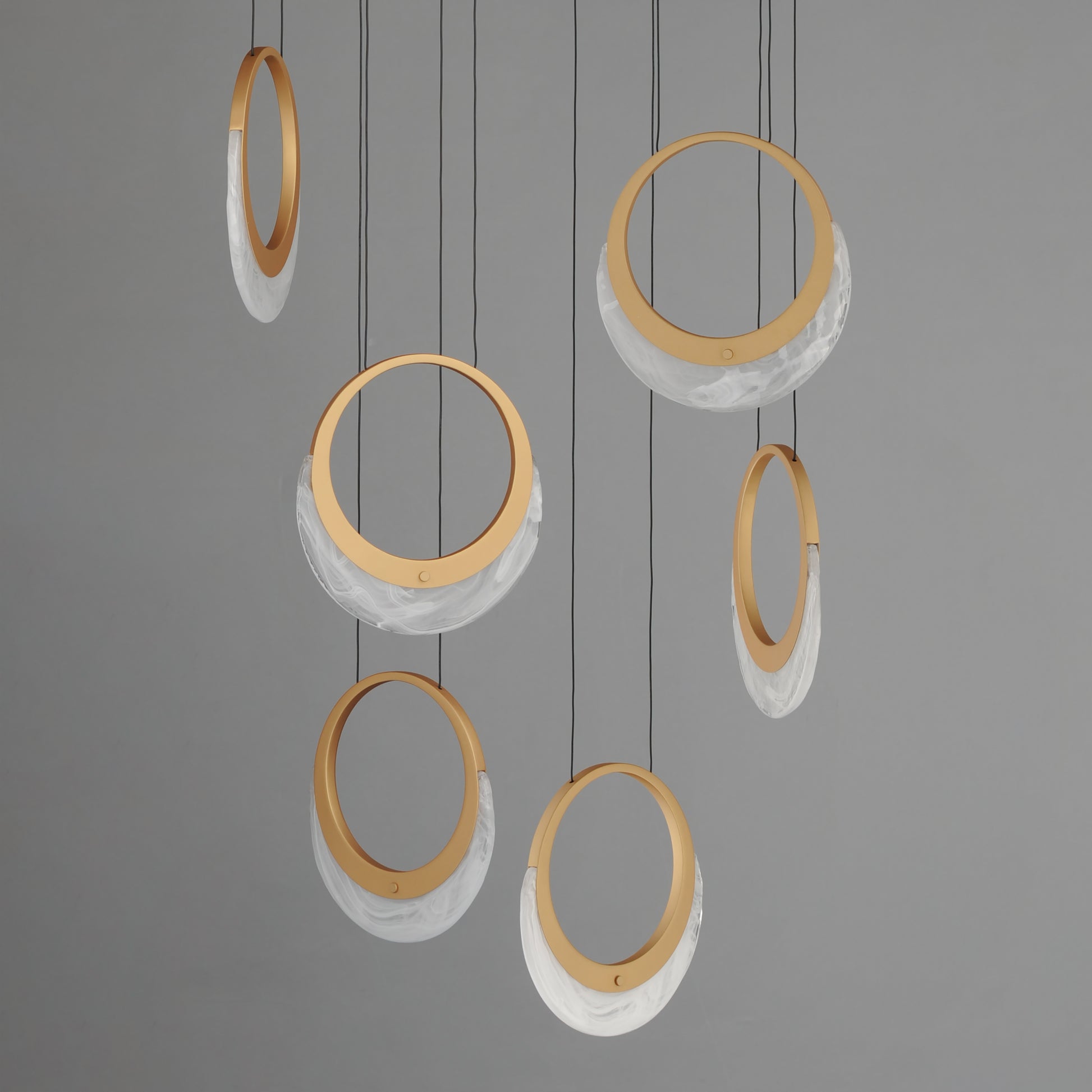 Lyra 6-Light LED Pendant Gold by ET2