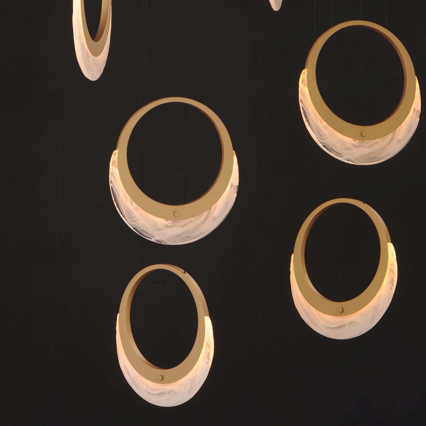 Lyra 6-Light LED Pendant Gold by ET2