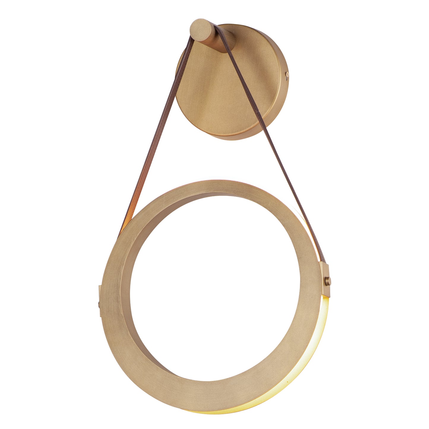 Tether LED Wall Sconce Natural Aged Brass by ET2