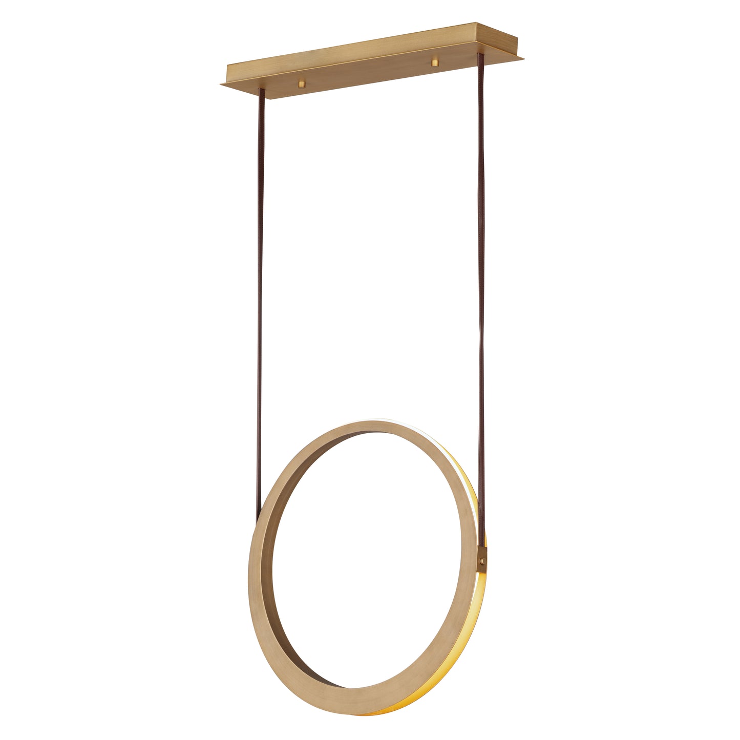 Tether LED Pendant Natural Aged Brass by ET2