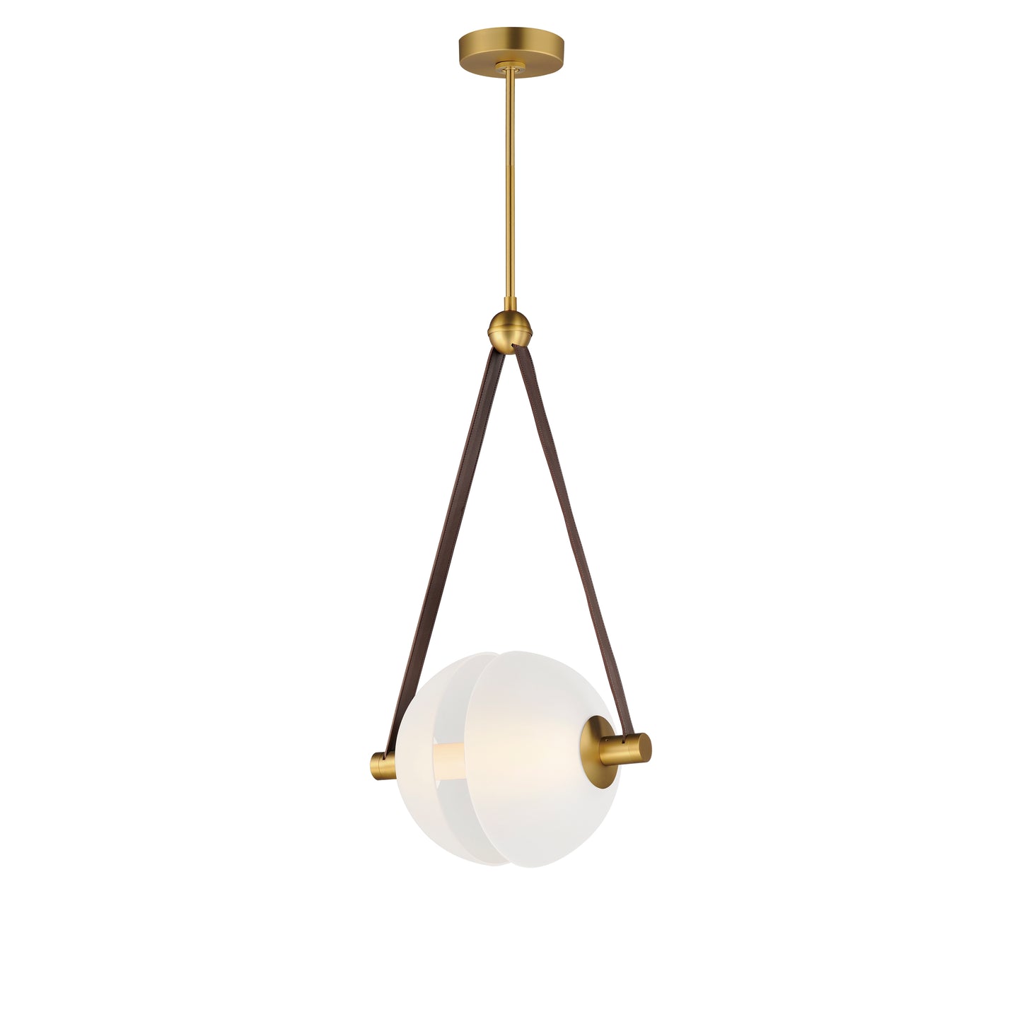 Dispatch 17" LED Pendant Natural Aged Brass by ET2