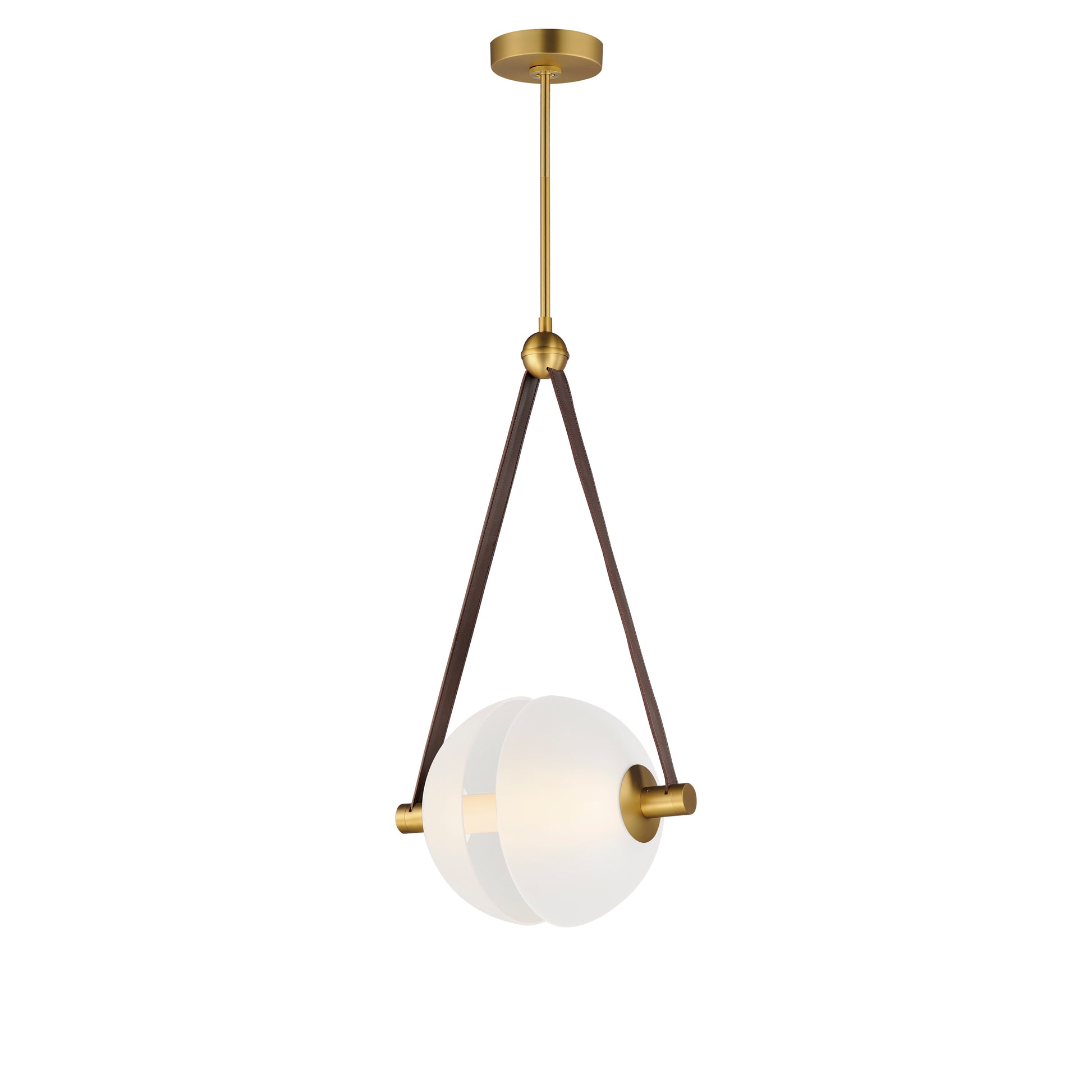 Dispatch 17" LED Pendant Natural Aged Brass by ET2