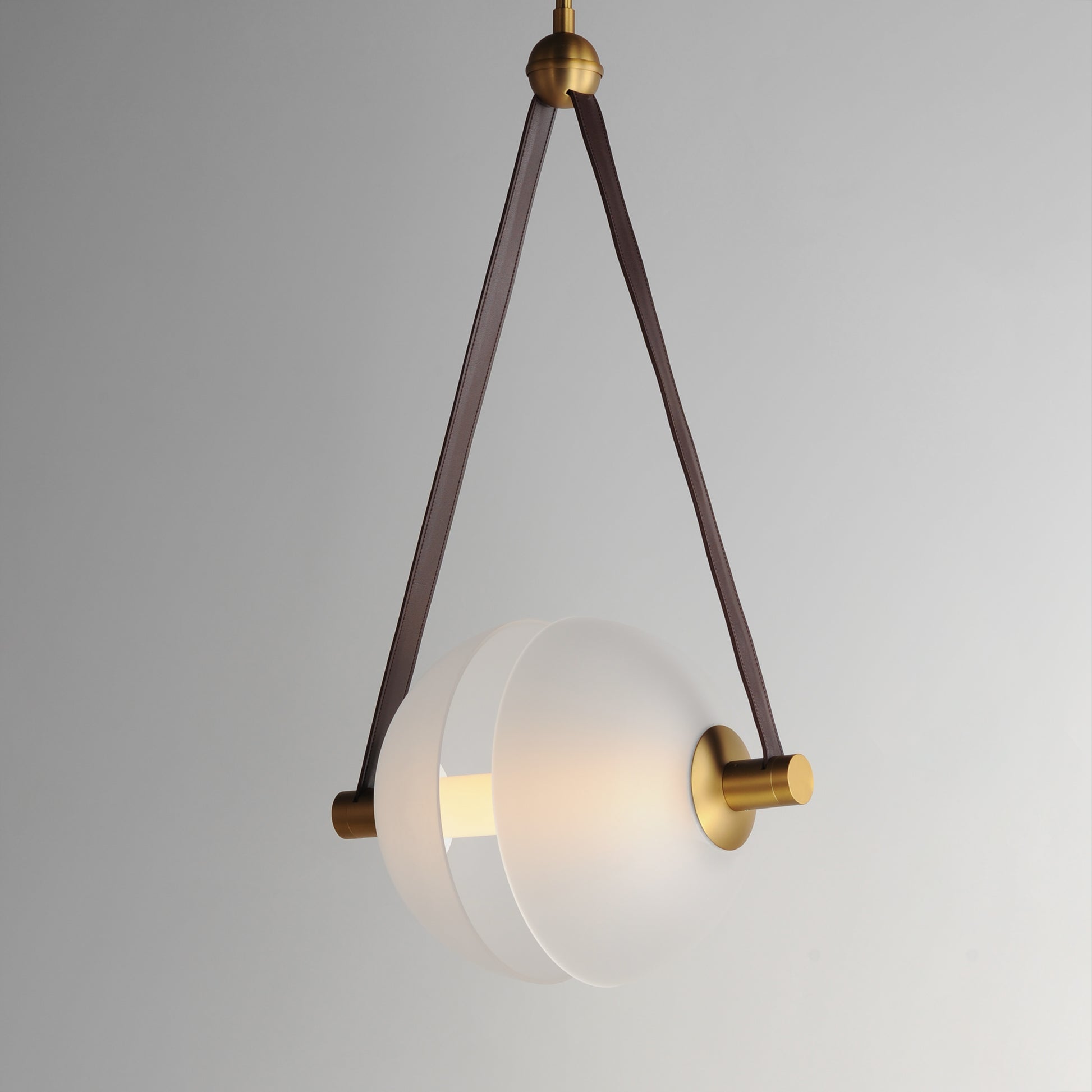 Dispatch 17" LED Pendant Natural Aged Brass by ET2