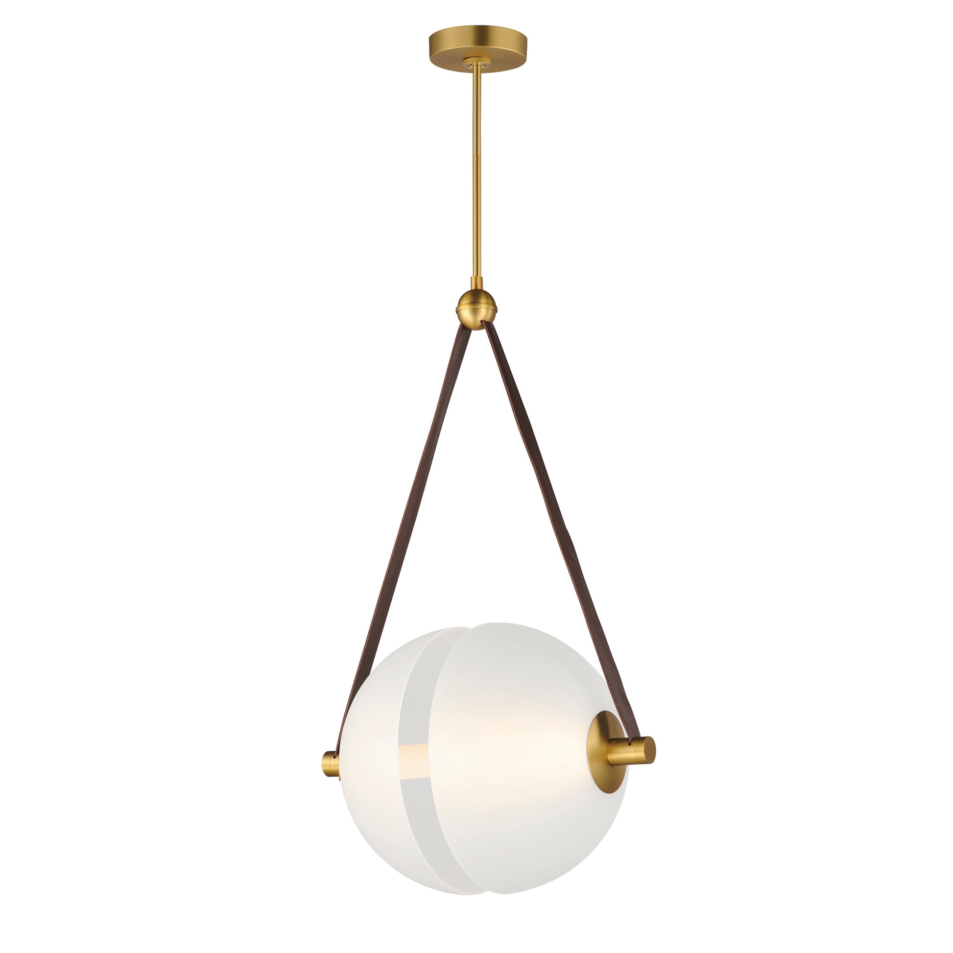 Dispatch 21" LED Pendant Natural Aged Brass by ET2