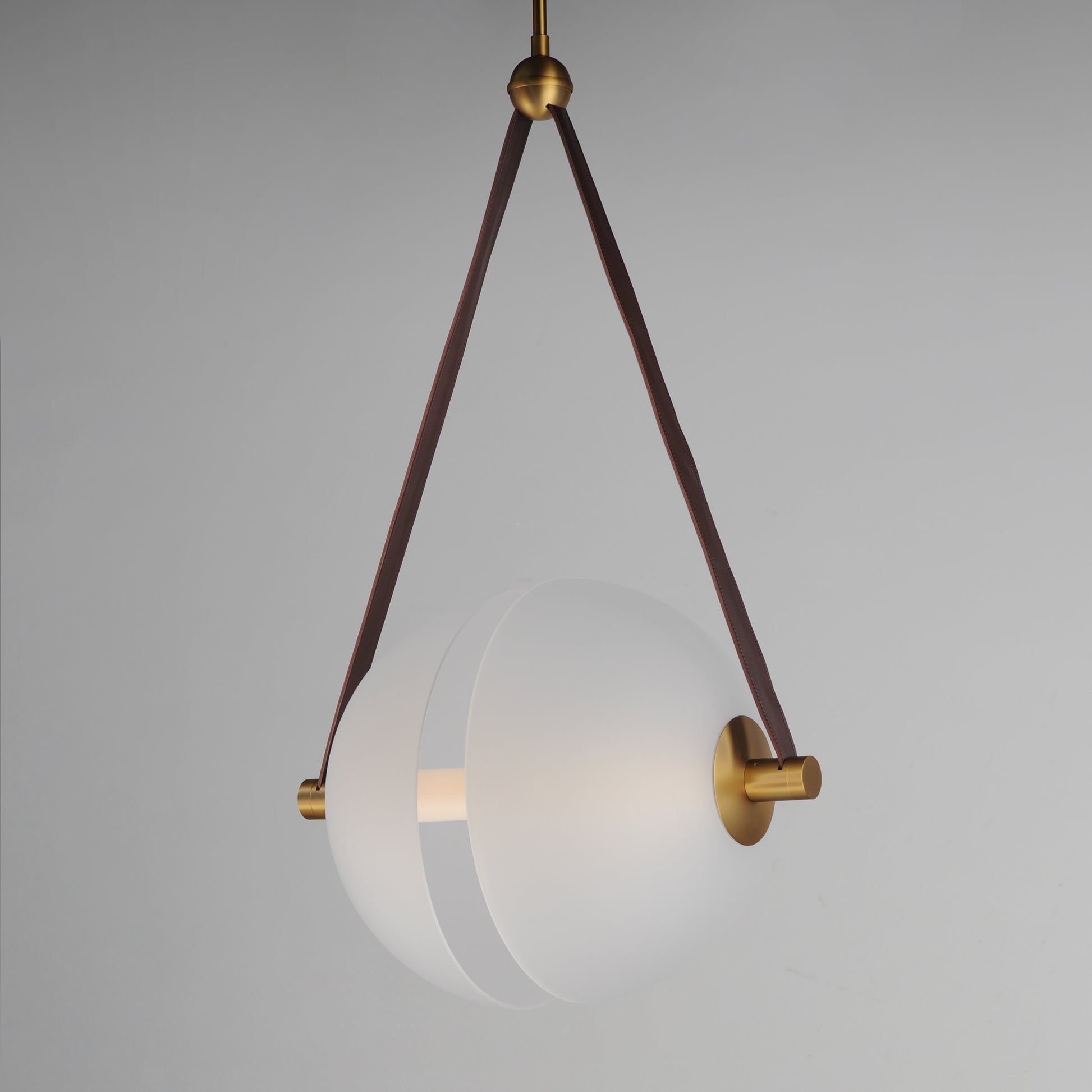 Dispatch 21" LED Pendant Natural Aged Brass by ET2