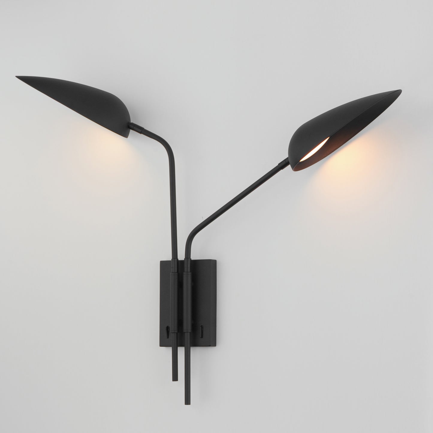 Marsh 2-Light LED Wall Sconce Black by ET2