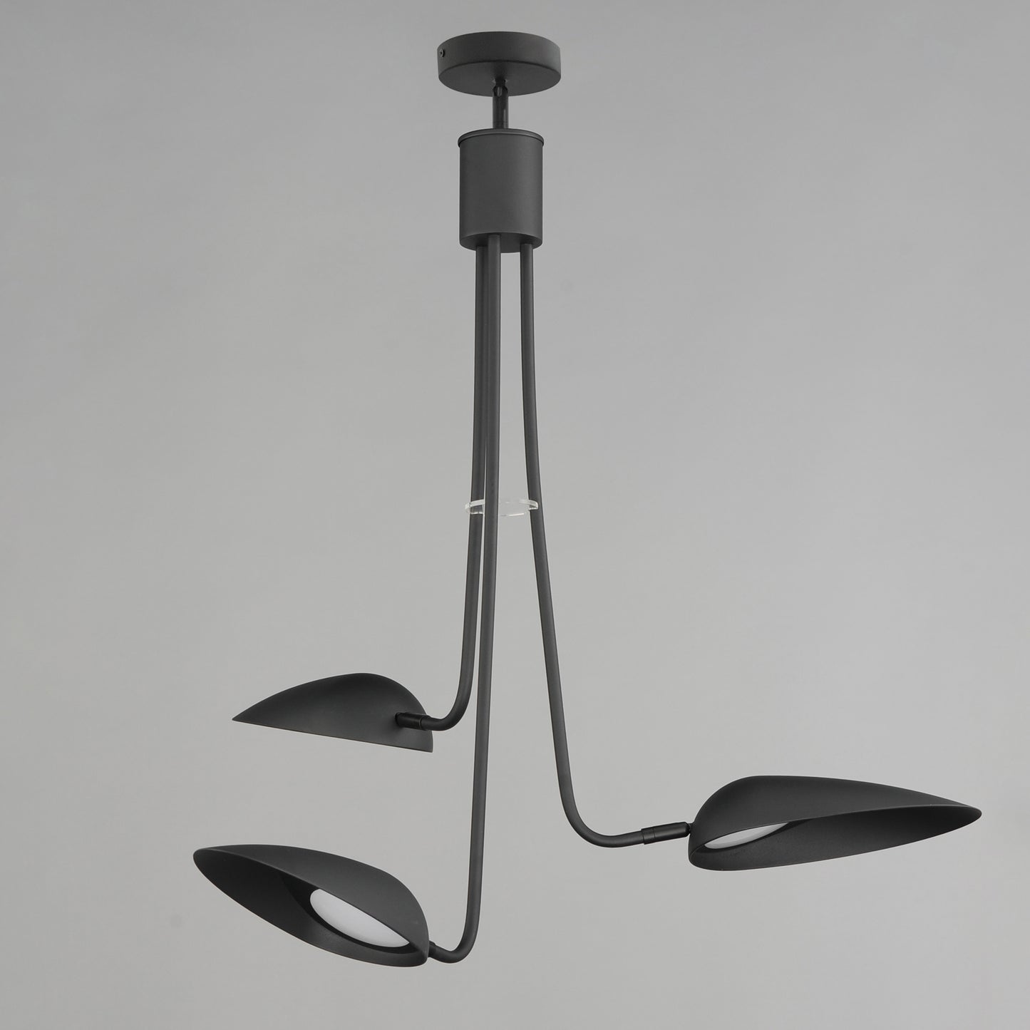 Marsh 3-Light LED Pendant Black by ET2