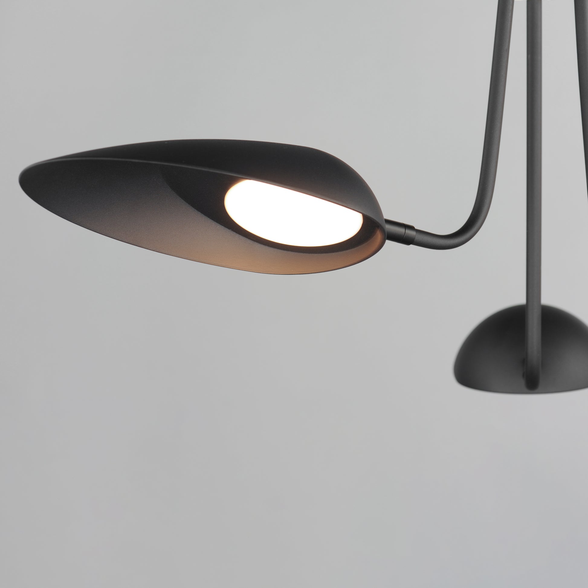 Marsh 3-Light LED Pendant Black by ET2