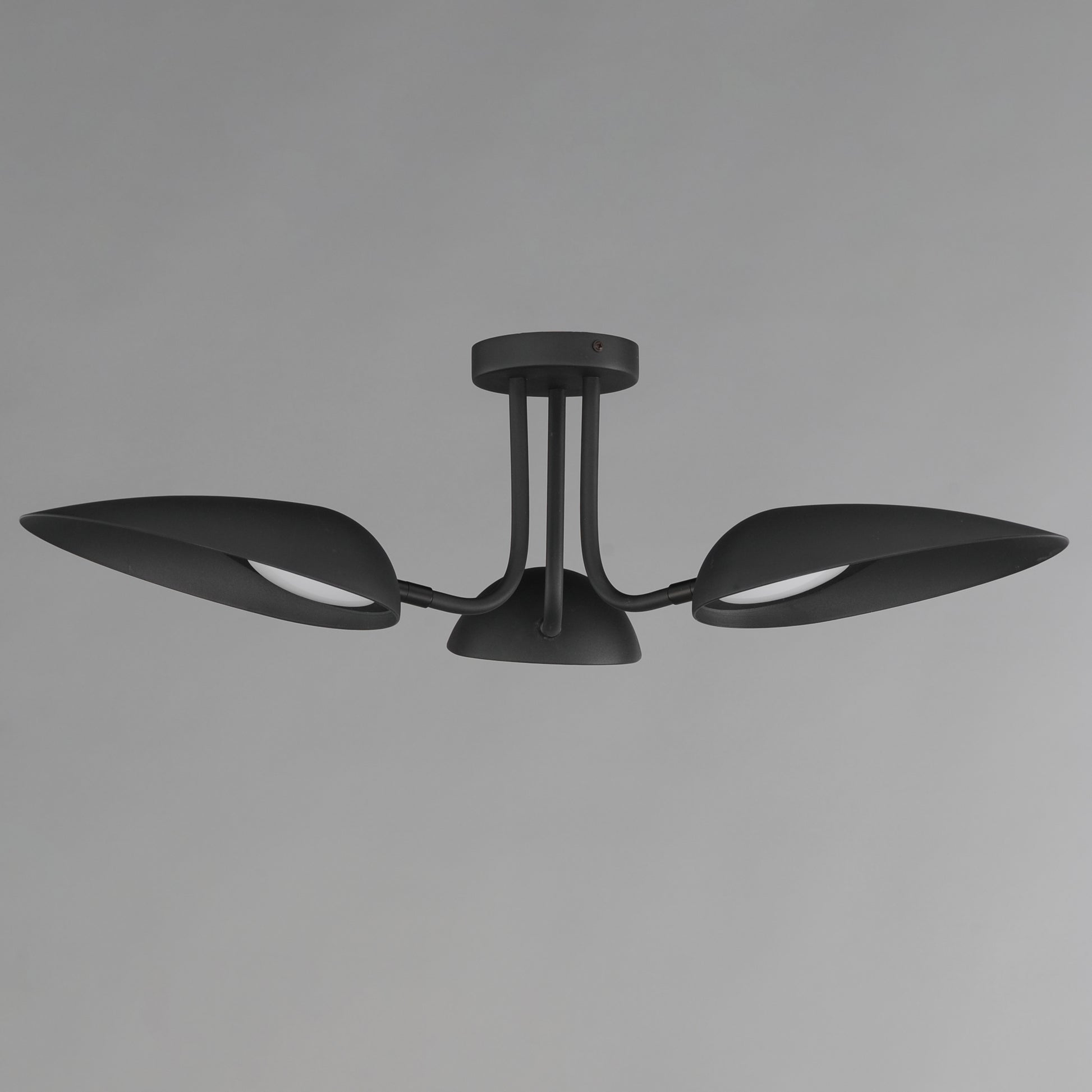 Marsh 3-Light LED Semi-Flush Mount Black by ET2