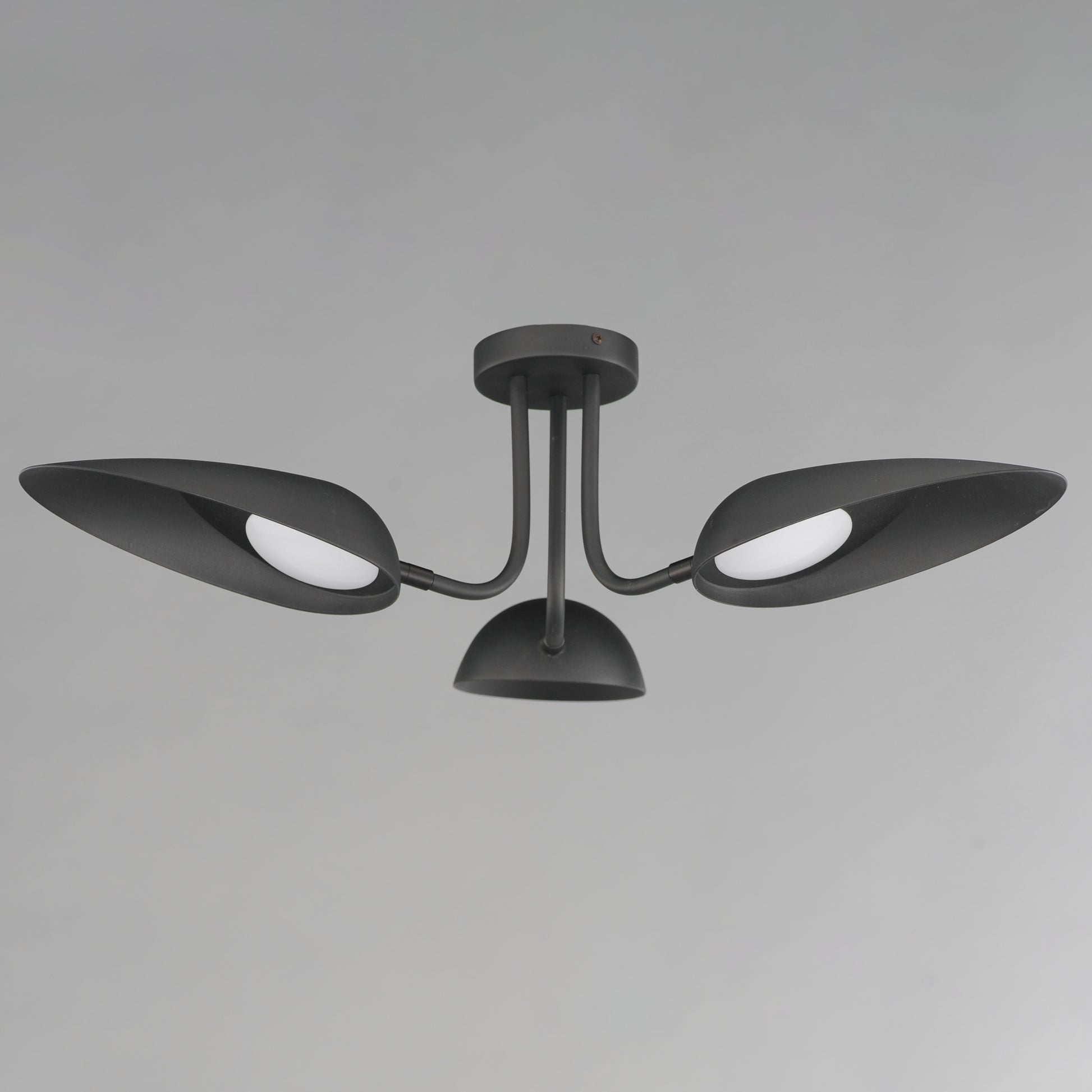 Marsh 3-Light LED Semi-Flush Mount Black by ET2