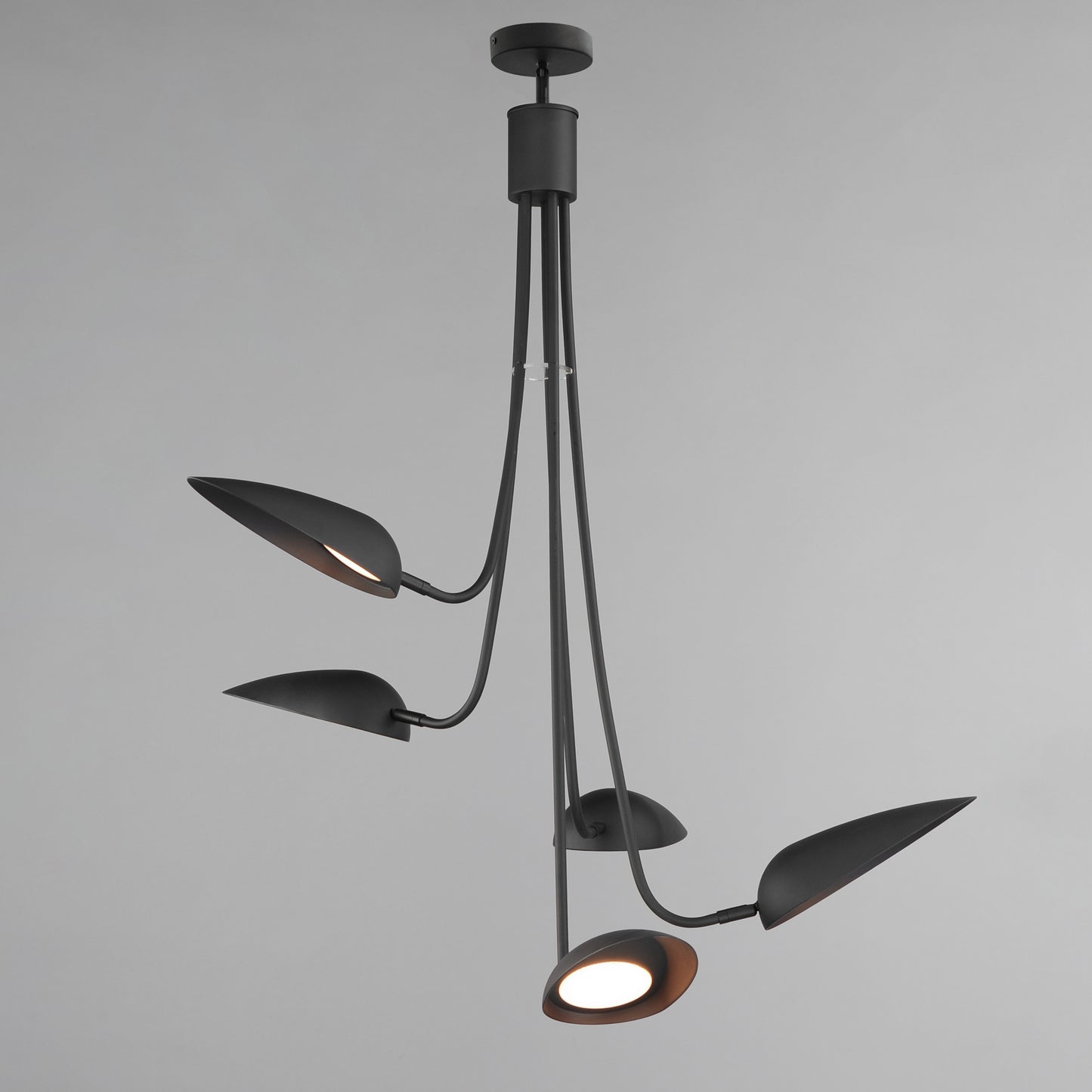 Marsh 5-Light LED Pendant Black by ET2