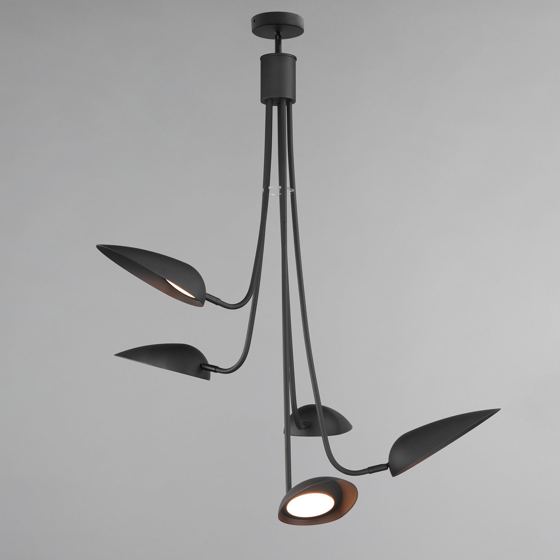 Marsh 5-Light LED Pendant Black by ET2
