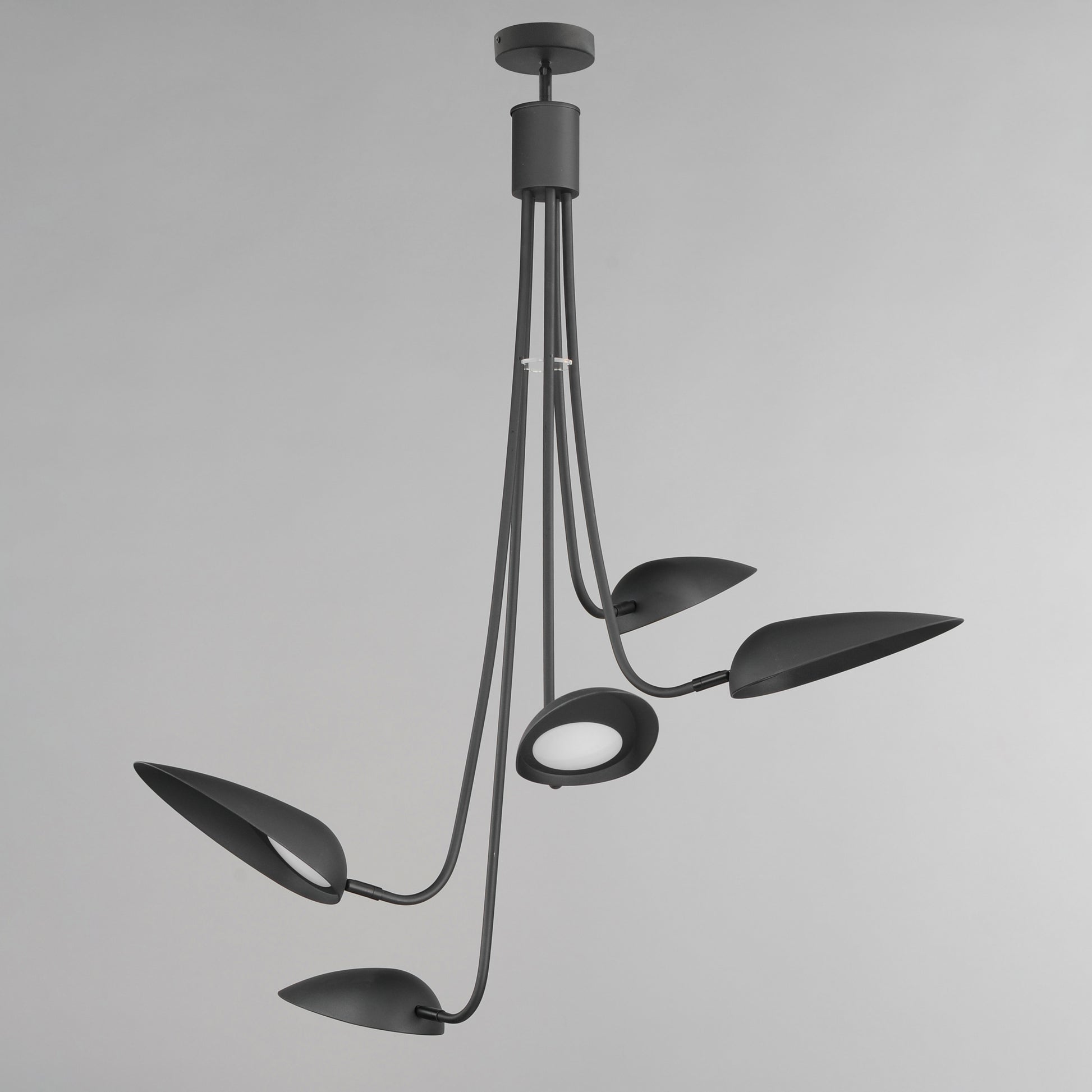 Marsh 5-Light LED Pendant Black by ET2