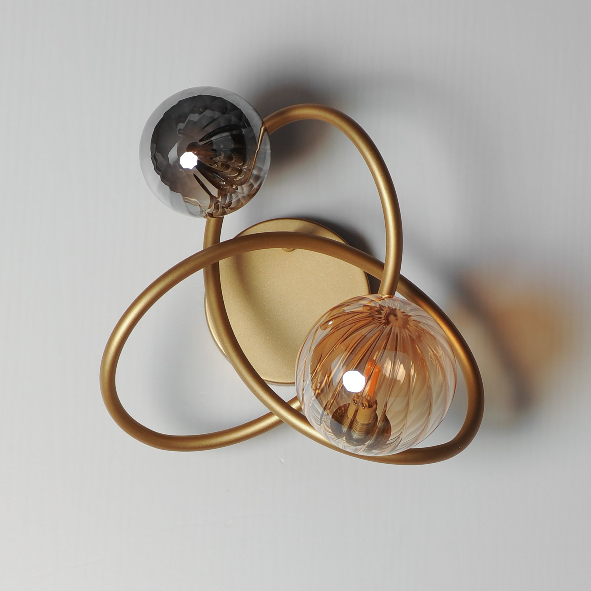 Planetary 2-Light LED Sconce Gold by ET2