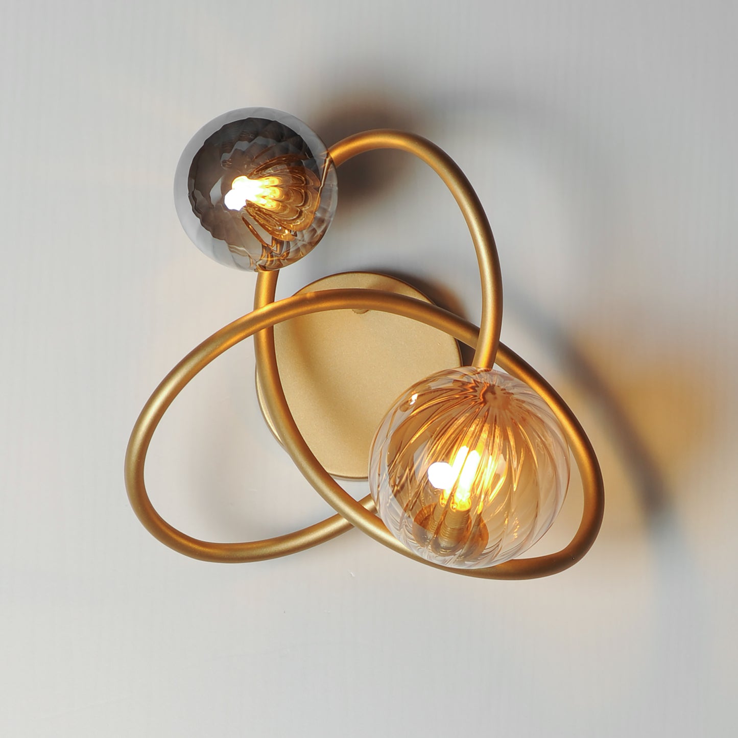 Planetary 2-Light LED Sconce Gold by ET2