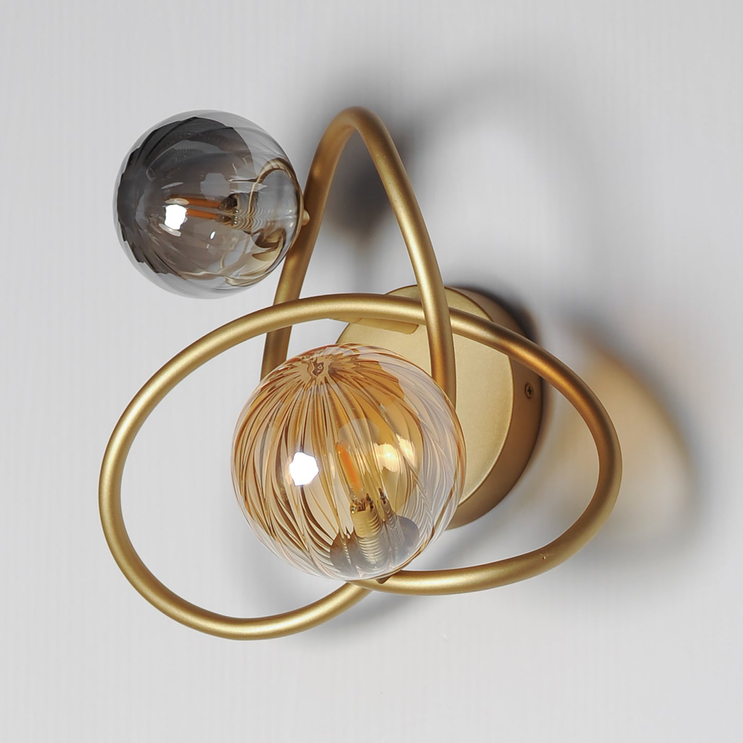 Planetary 2-Light LED Sconce Gold by ET2