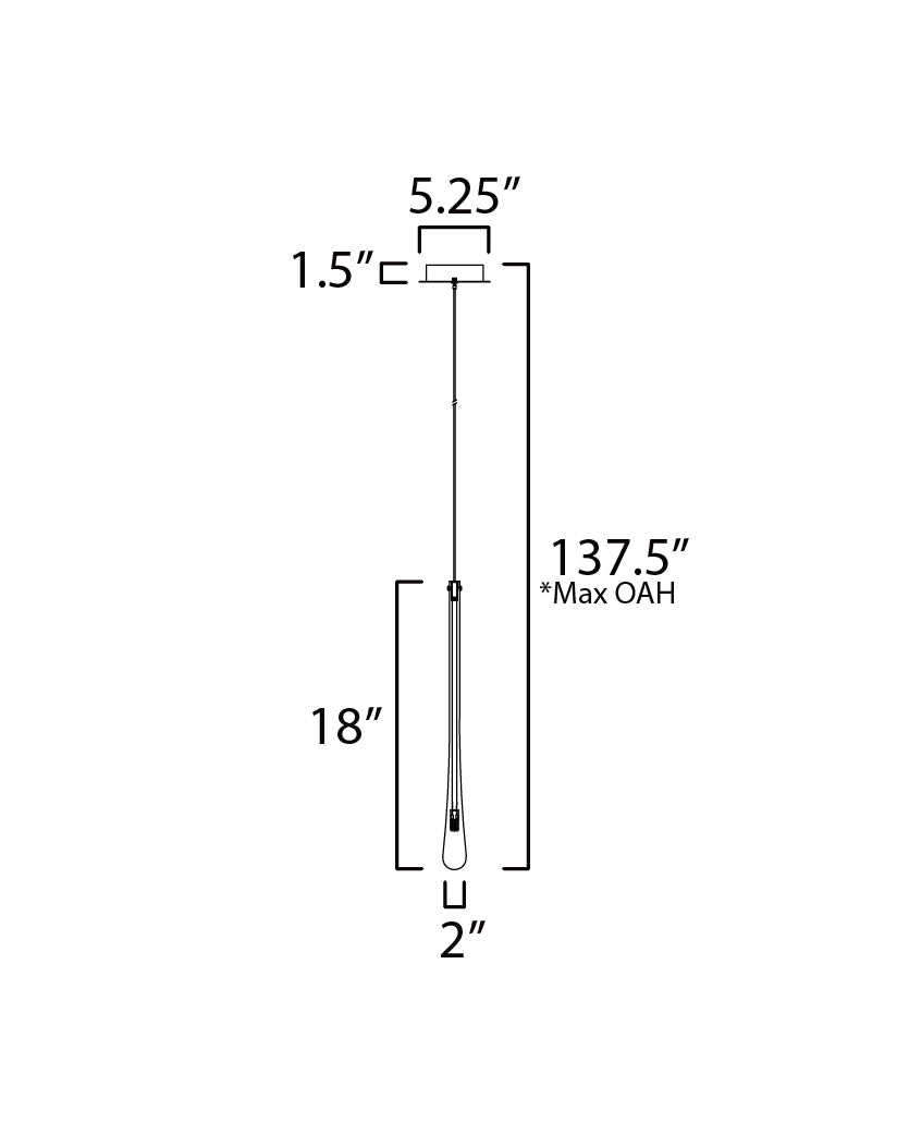 Stillo LED Pendant Gold by ET2