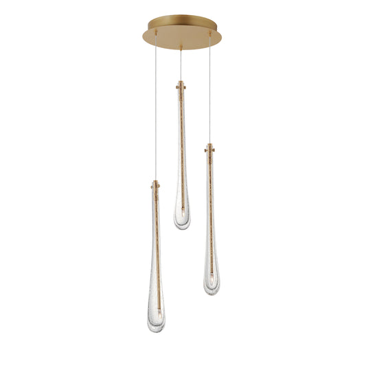 Stillo 3-Light LED Pendant Gold by ET2