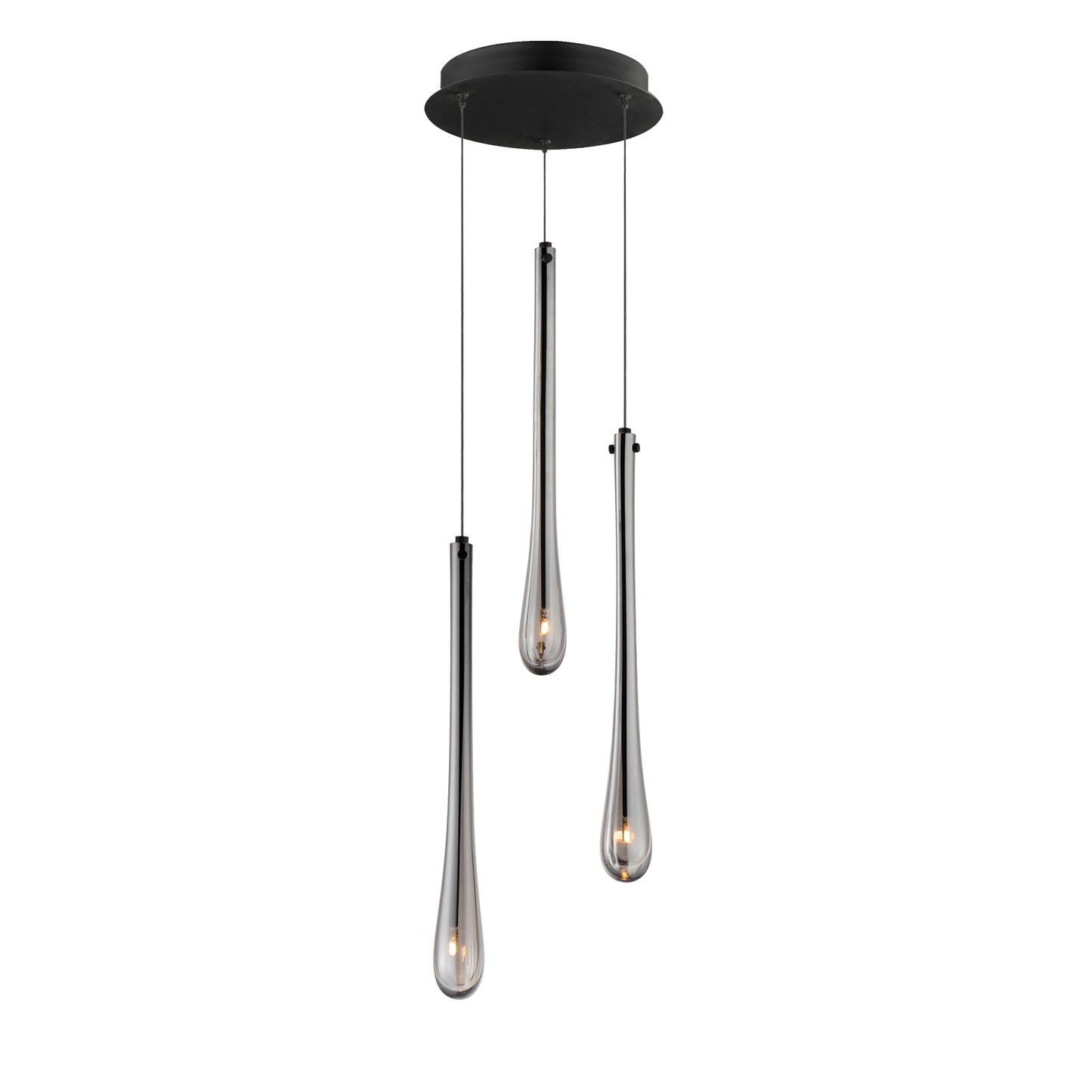 Stillo 3-Light LED Pendant Black by ET2