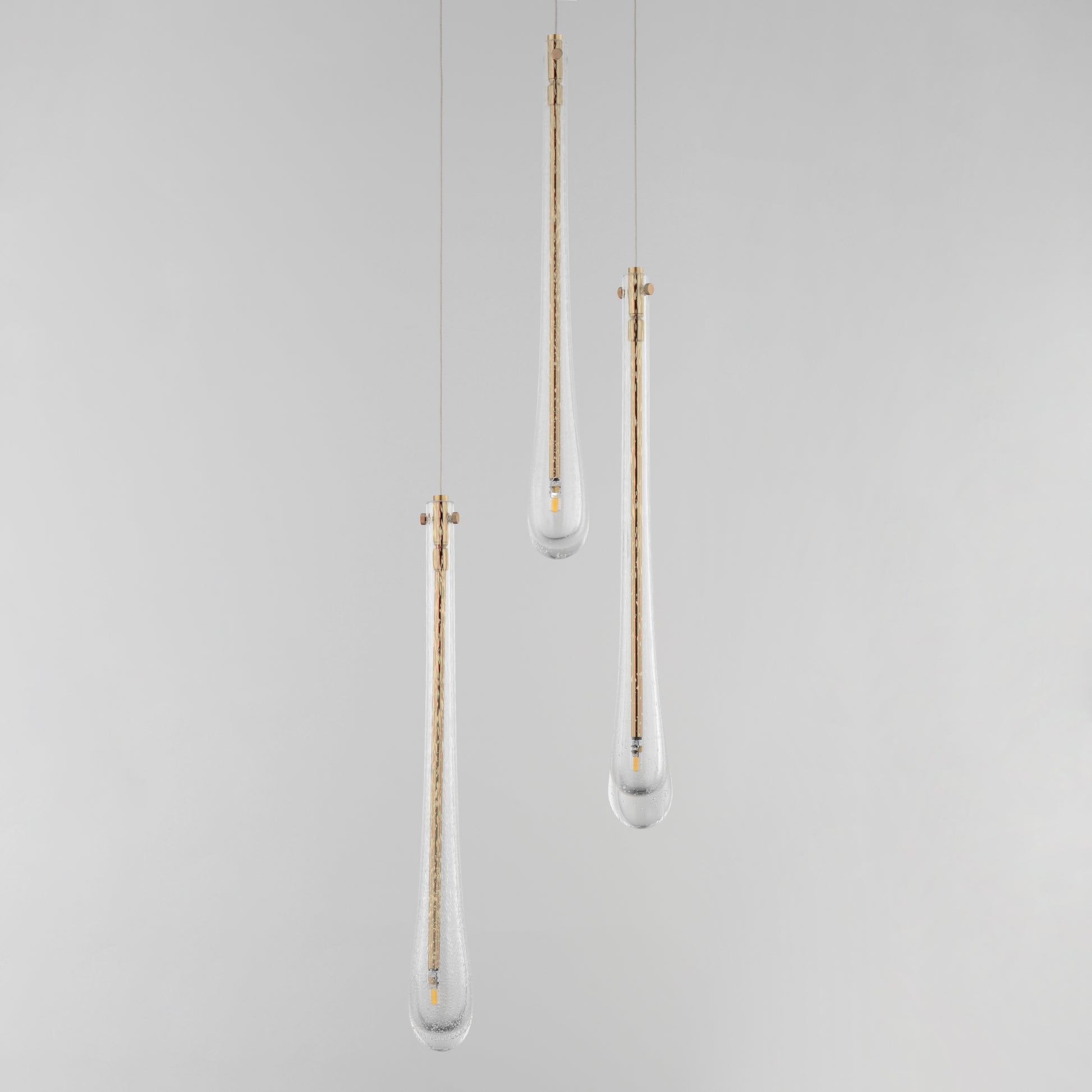 Stillo 3-Light LED Pendant Gold by ET2