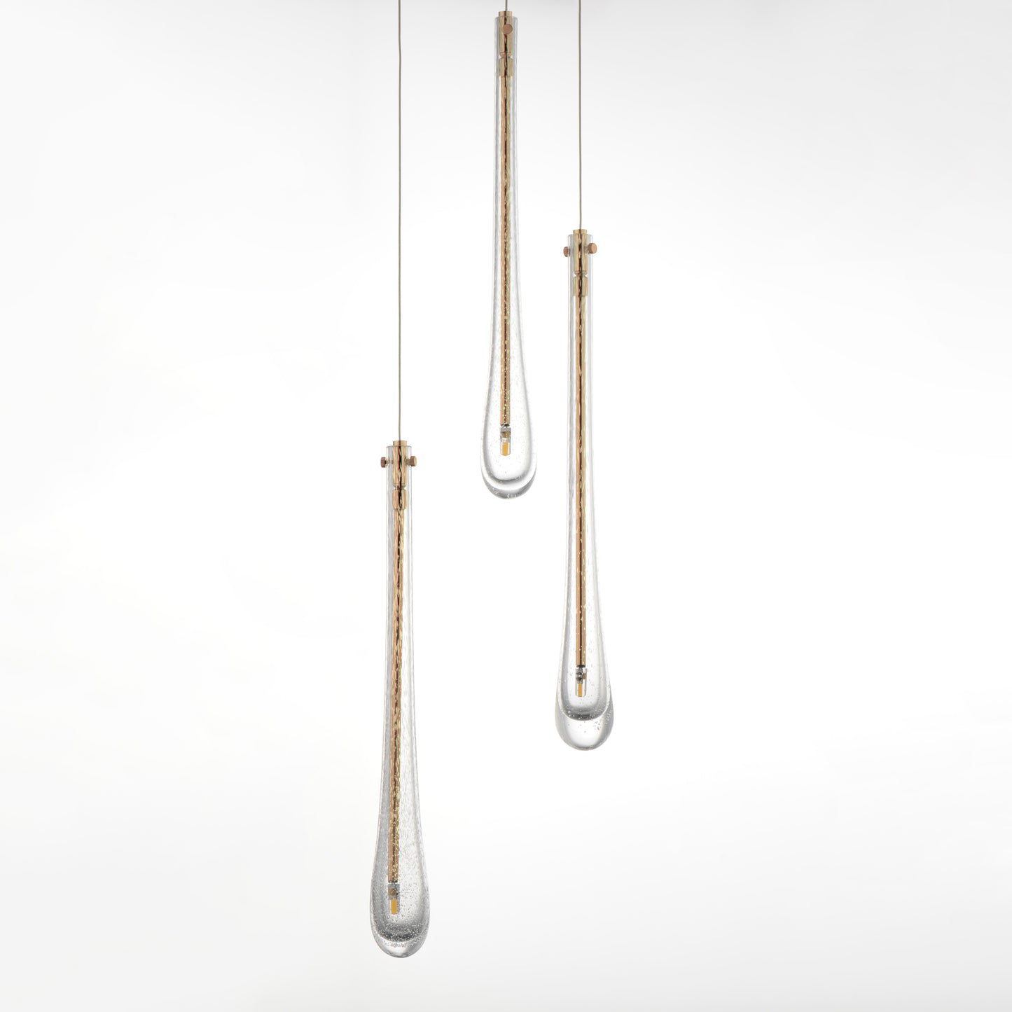 Stillo 3-Light LED Pendant Gold by ET2