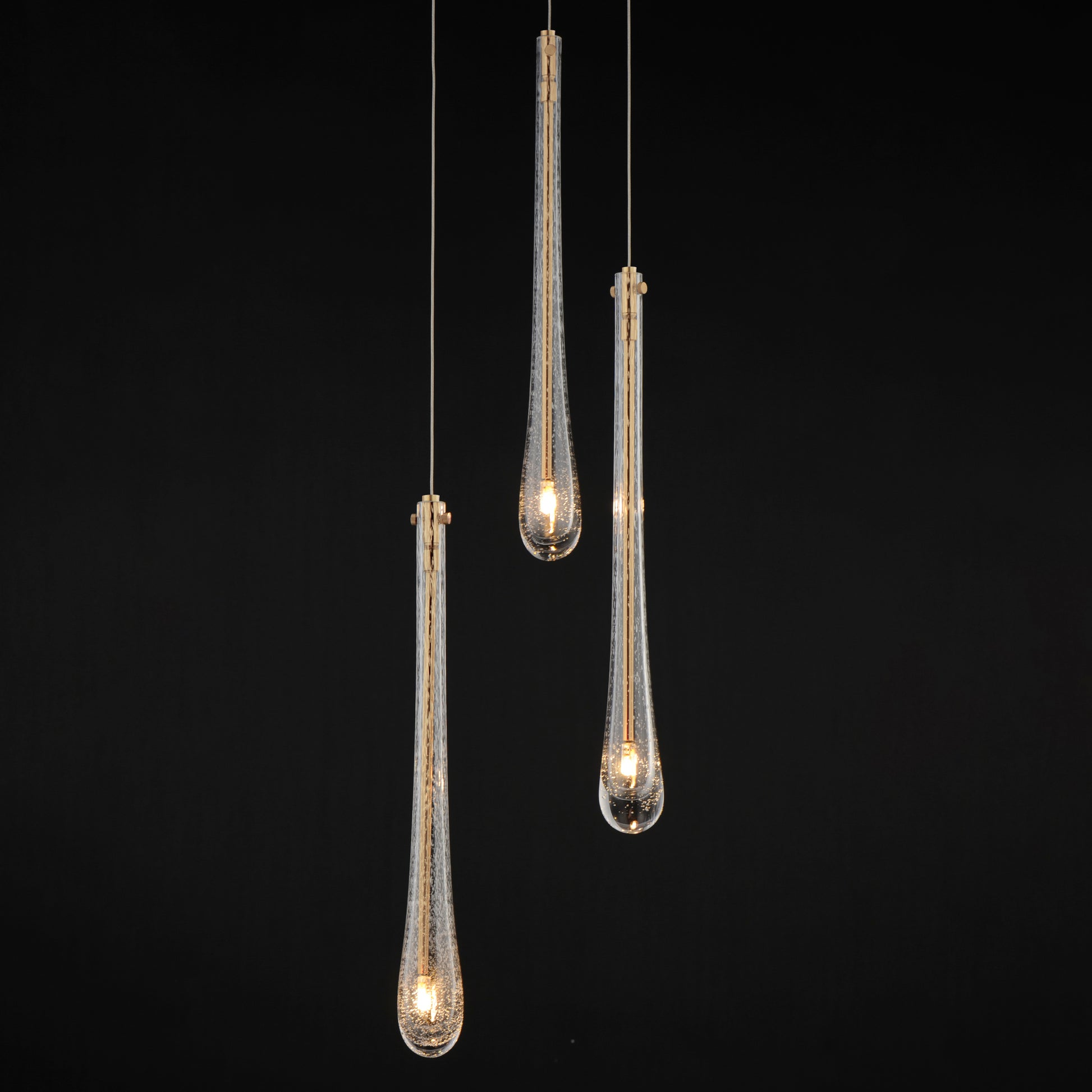 Stillo 3-Light LED Pendant Gold by ET2