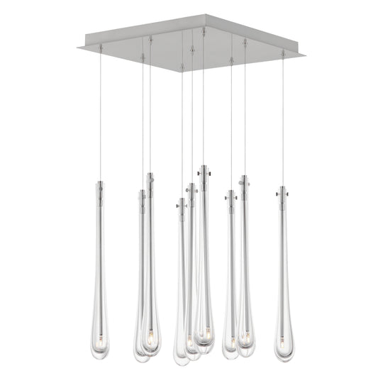 Stillo 9-Light LED Pendant Satin Nickel by ET2