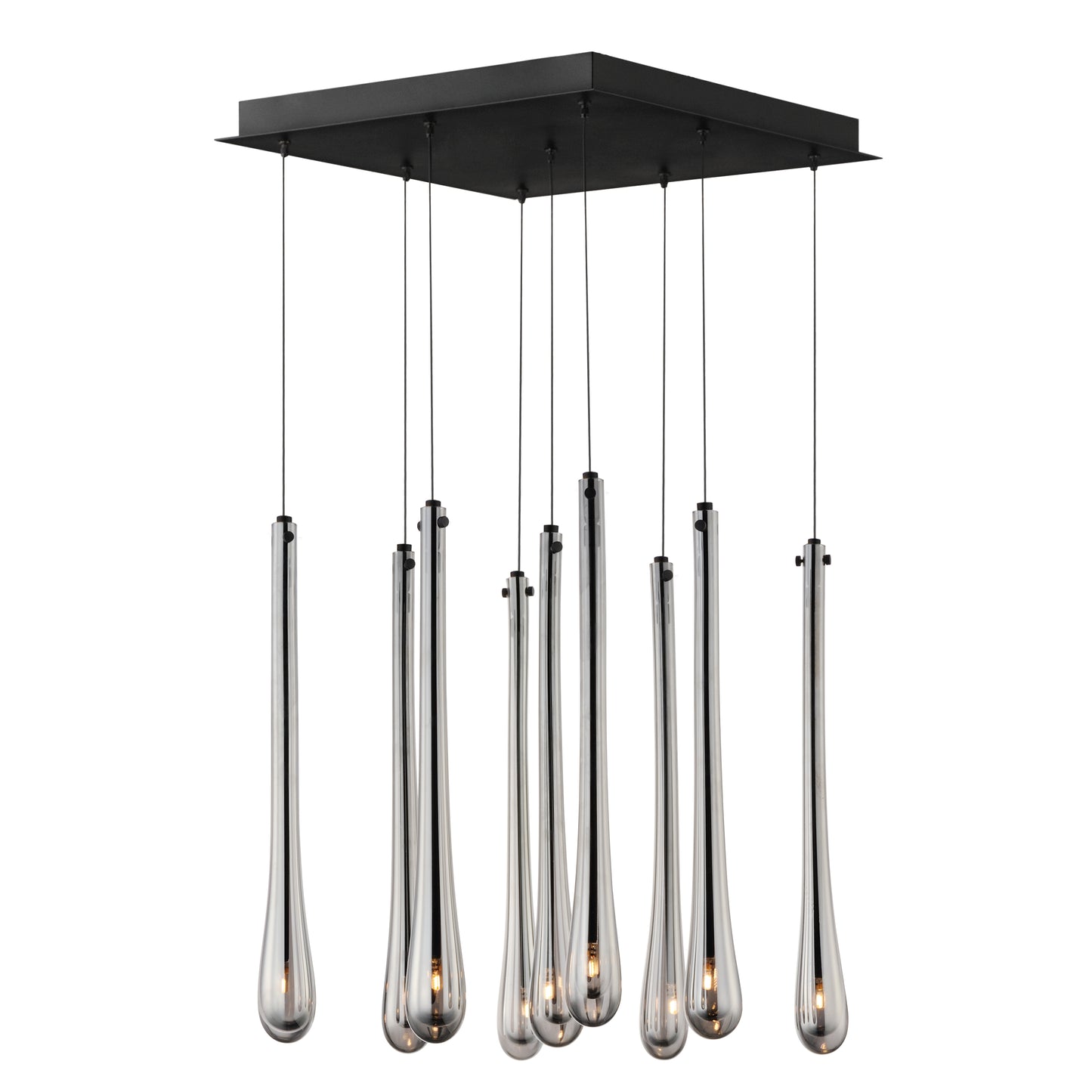 Stillo 9-Light LED Pendant Black by ET2