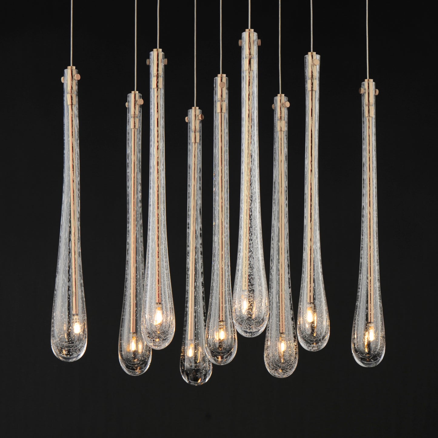 Stillo 9-Light LED Pendant Gold by ET2