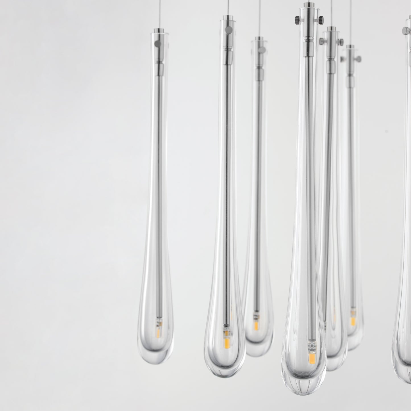 Stillo 9-Light LED Pendant Satin Nickel by ET2