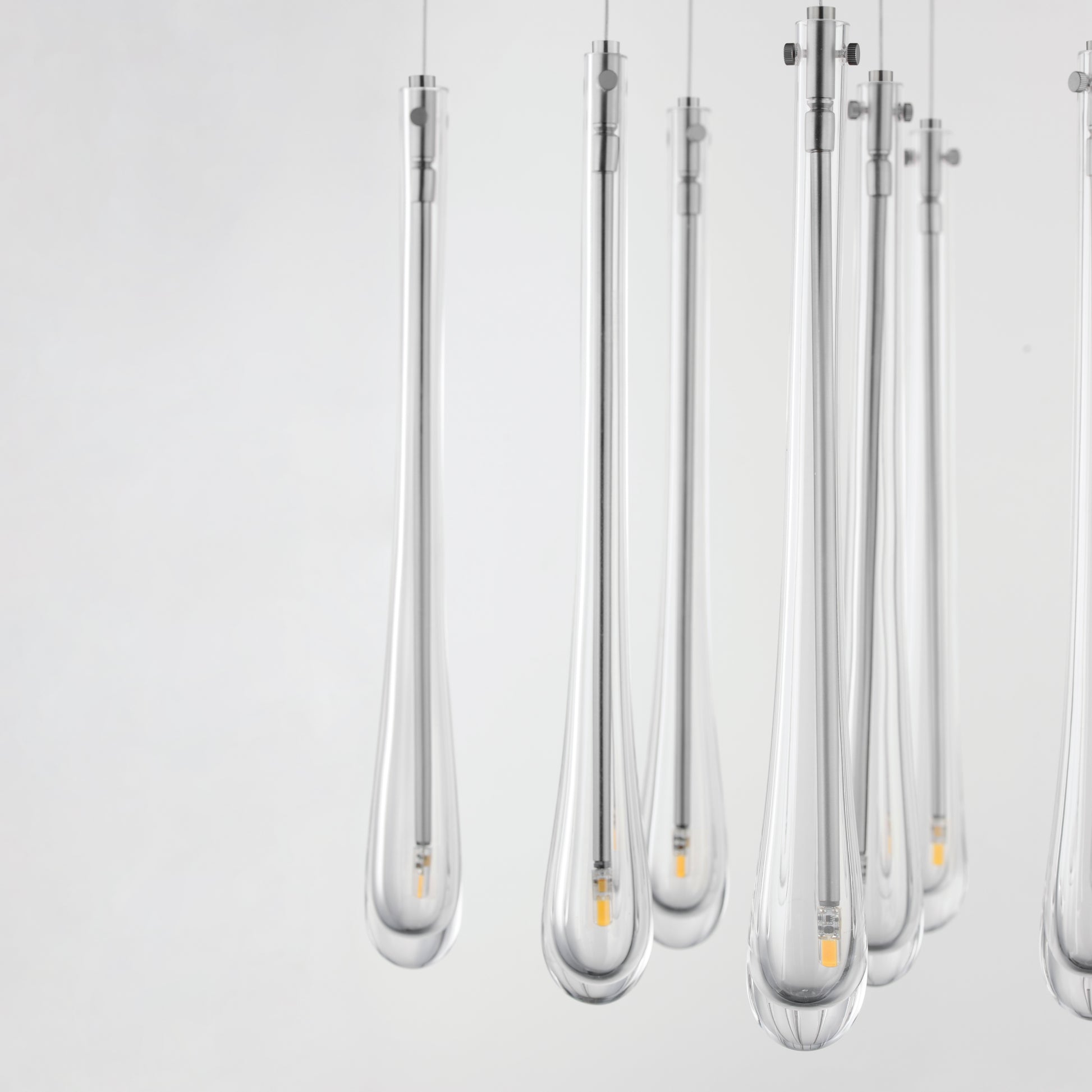 Stillo 9-Light LED Pendant Satin Nickel by ET2
