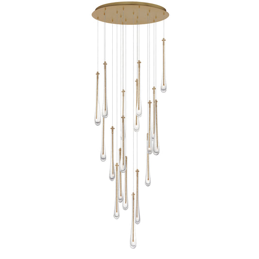Stillo 18-Light LED Pendant Gold by ET2